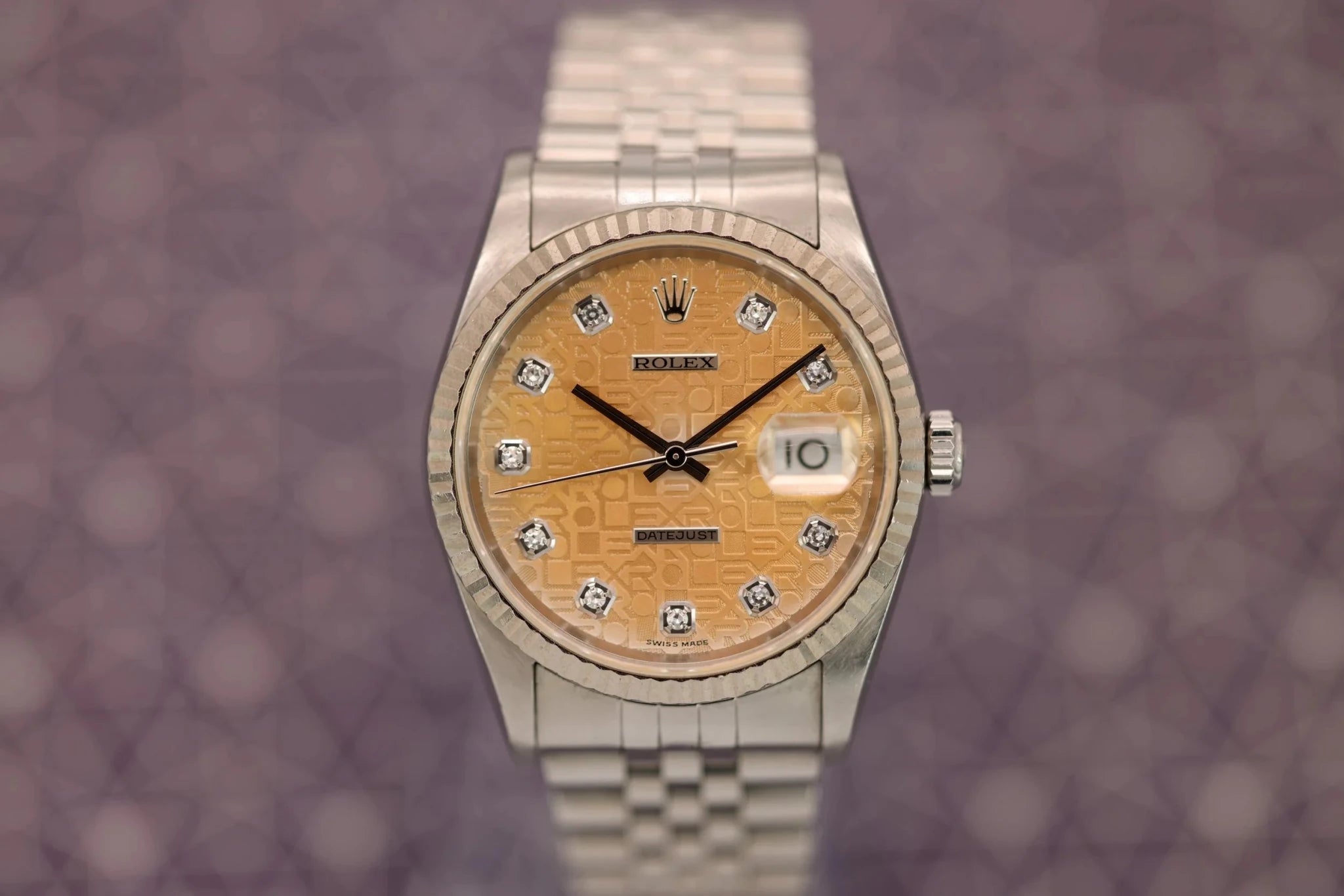 2000 Rolex Datejust Ref. 16234 | Diamond Copper Jubilee Dial - Sierra Time Co