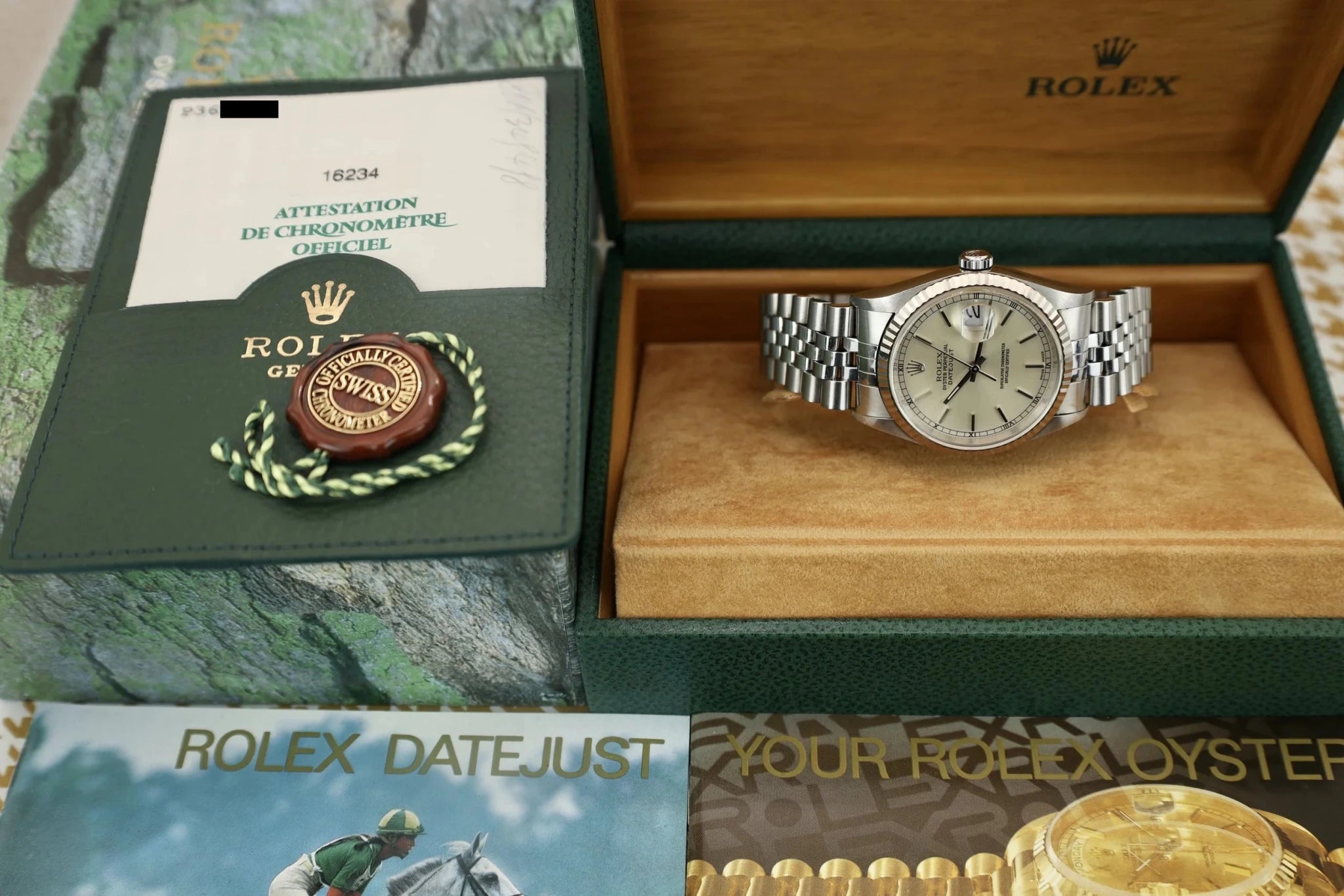 2000 Rolex Datejust Ref. 16234 | Silver Dial | Box and Papers - Sierra Time Co