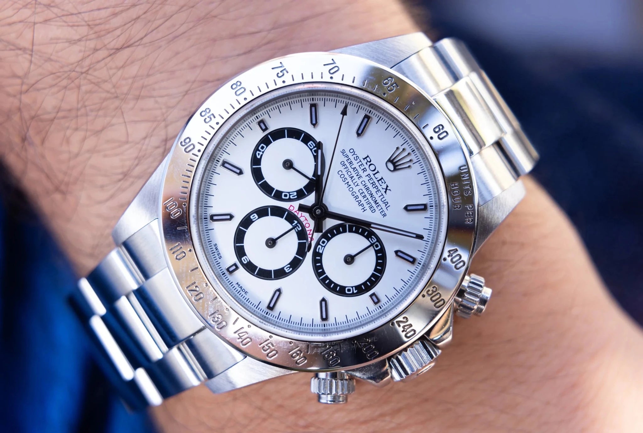 2000 Rolex Daytona Ref. 16520 | White Dial | Box and Papers - Sierra Time Co