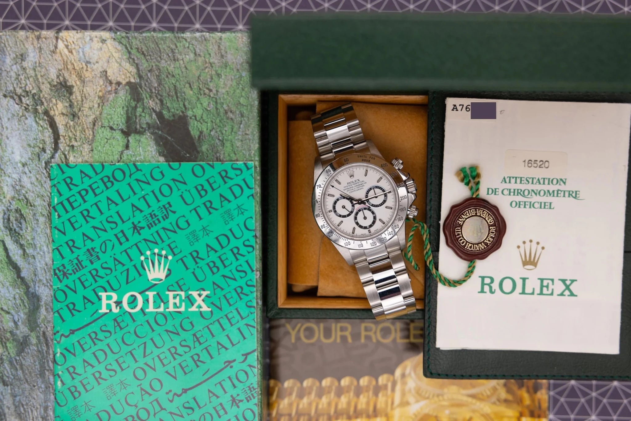 2000 Rolex Daytona Ref. 16520 | White Dial | Box and Papers - Sierra Time Co
