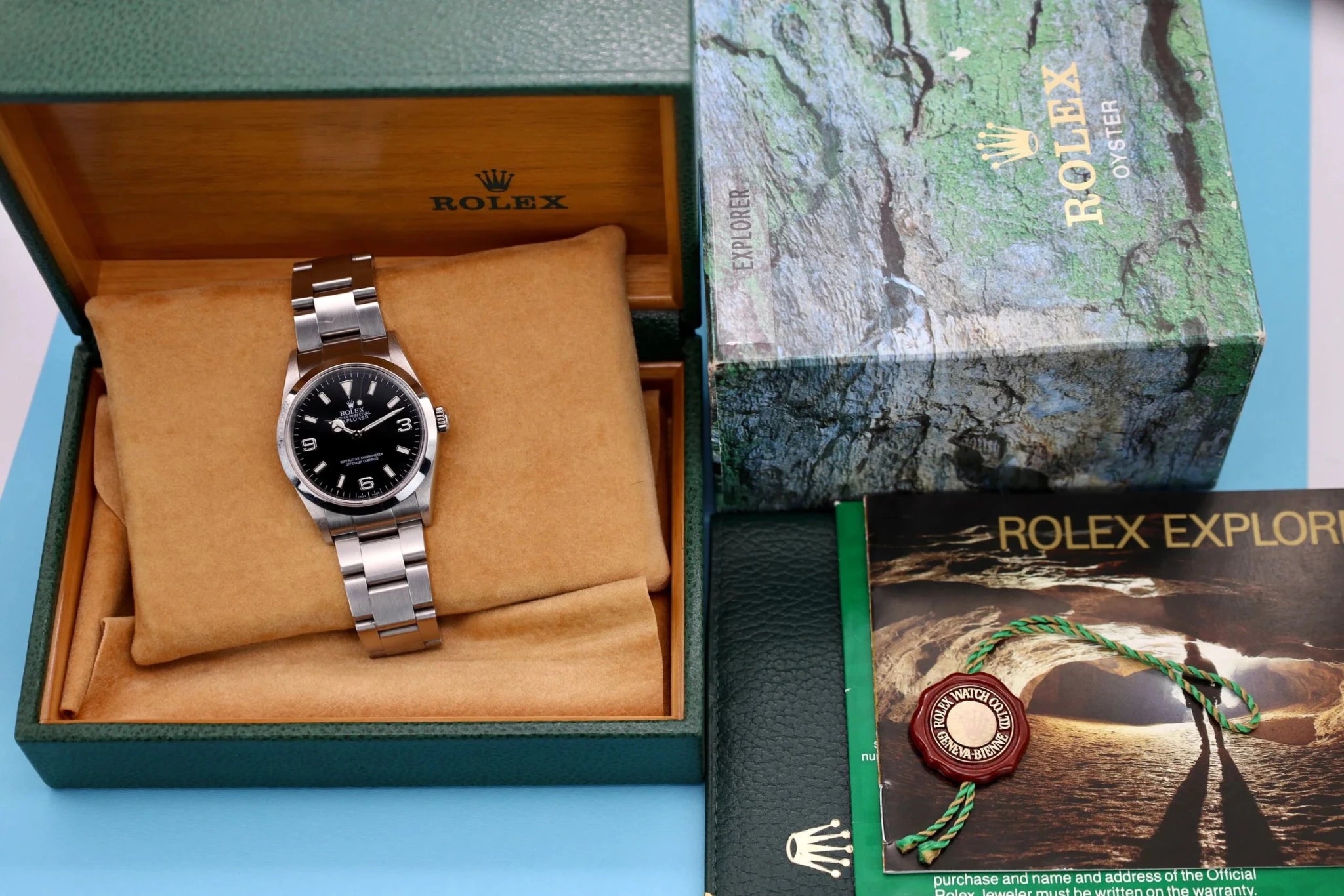 2000 Rolex Explorer I Ref. 114270 | Unpolished | Box and Booklets - Sierra Time Co