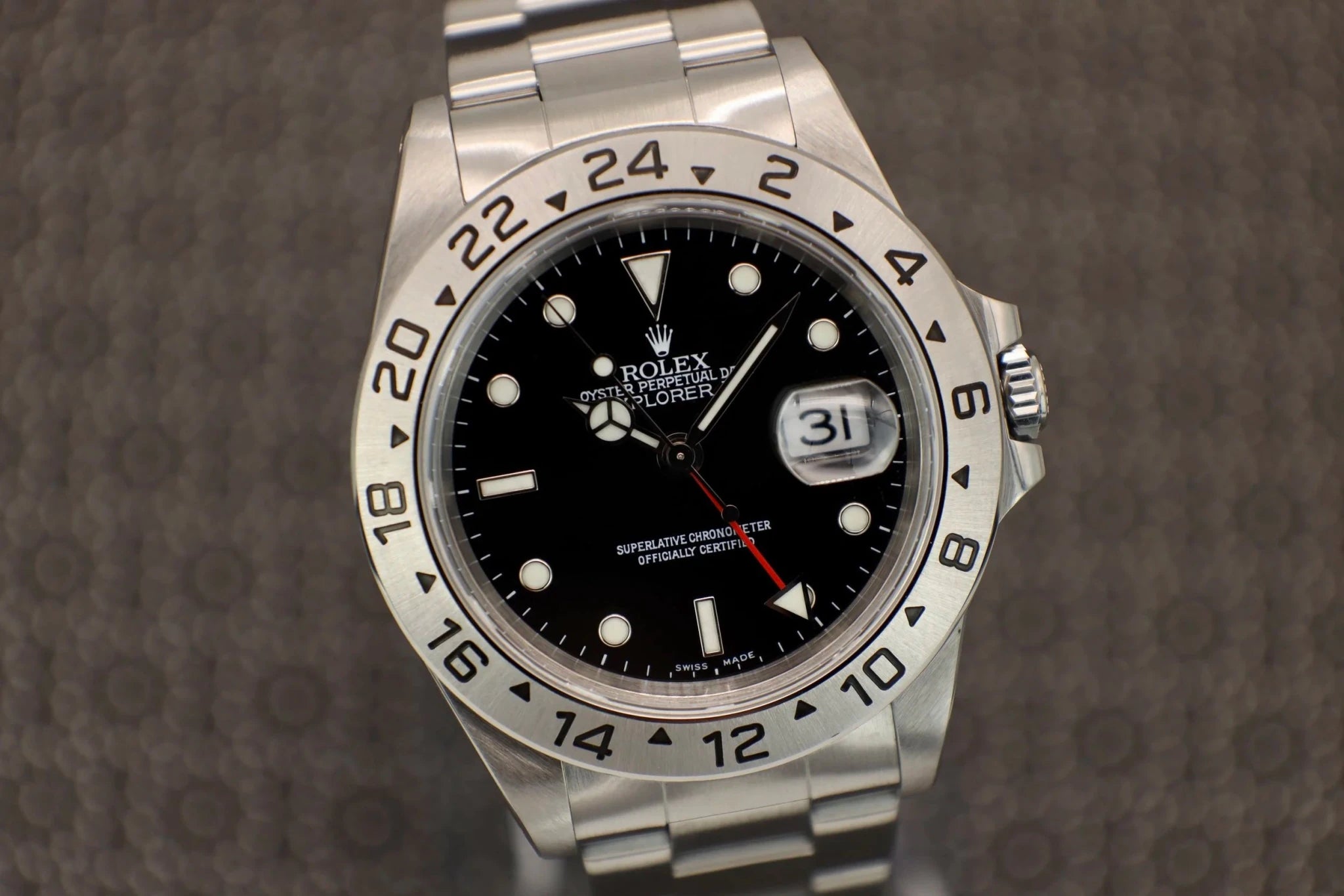 2000 Rolex Explorer II Ref. 16570 | Black Dial | Box and Papers - Sierra Time Co