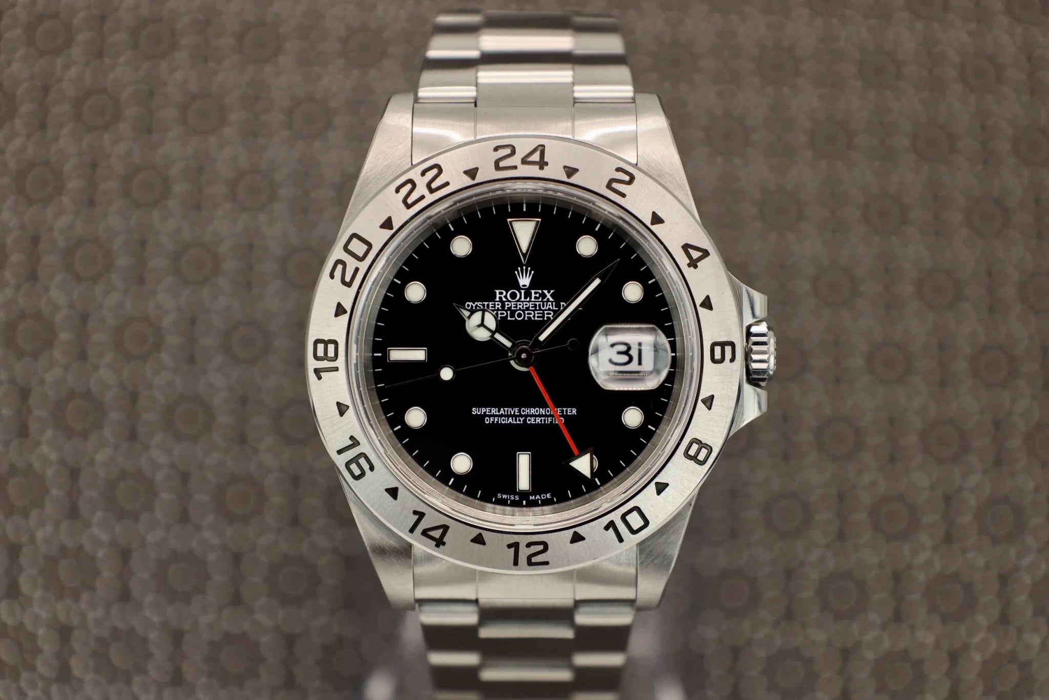2000 Rolex Explorer II Ref. 16570 | Black Dial | Box and Papers - Sierra Time Co