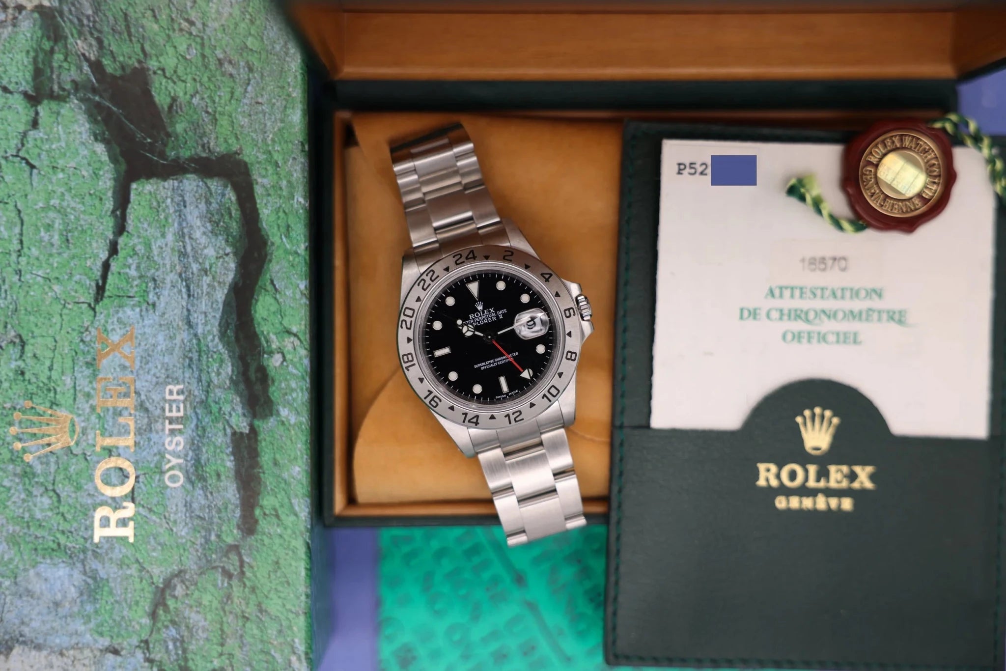 2000 Rolex Explorer II Ref. 16570 | Box and Papers - Sierra Time Co