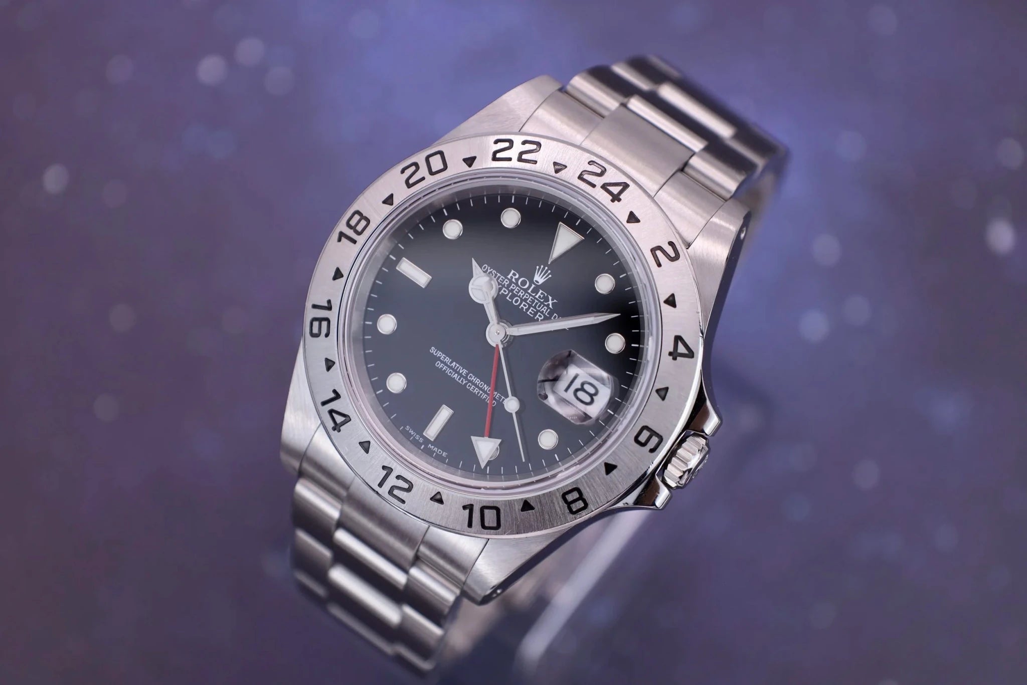 2000 Rolex Explorer II Ref. 16570 | Full Set | Serviced - Sierra Time Co