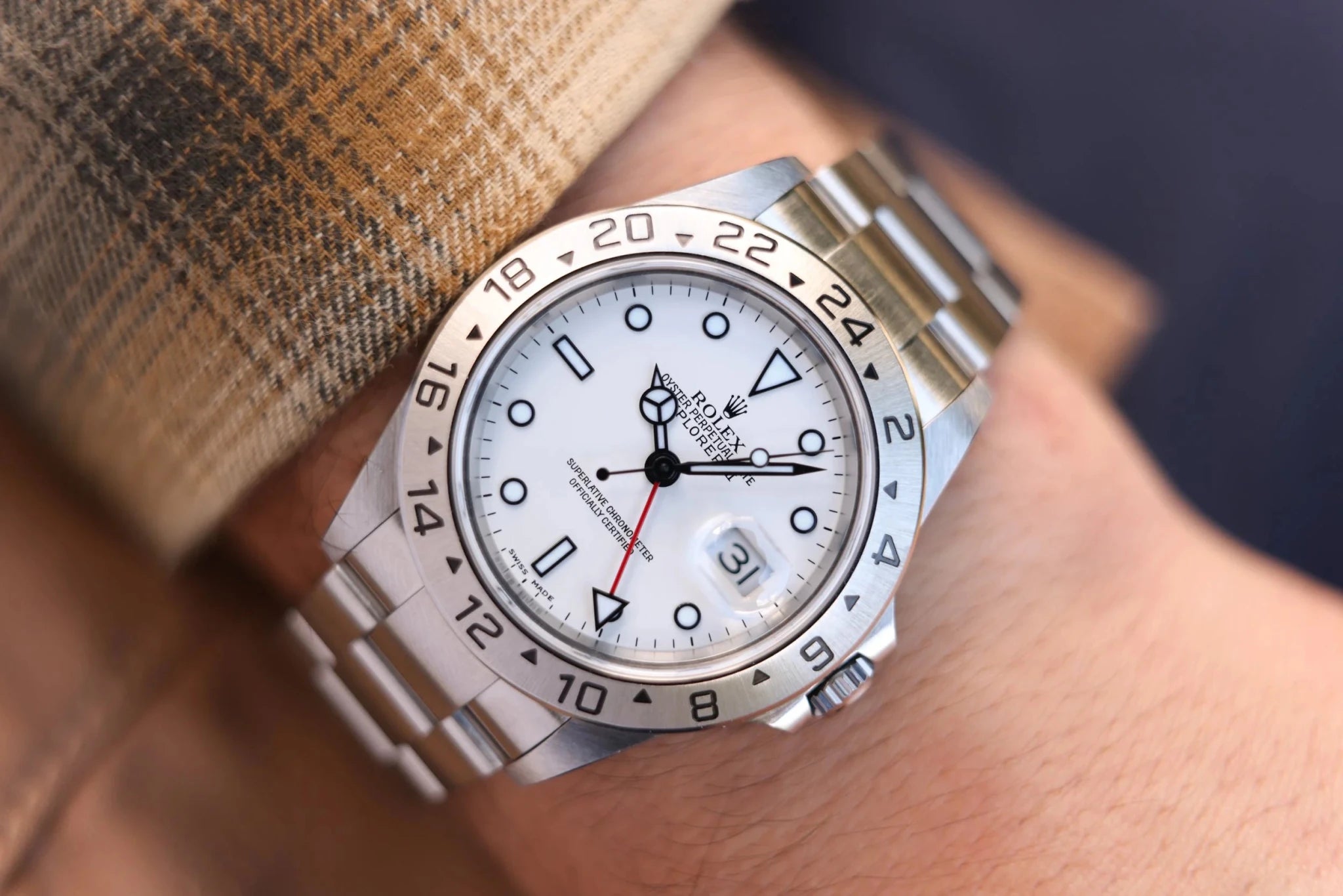 2000 Rolex Explorer II Ref. 16570 Polar - Sierra Time Co