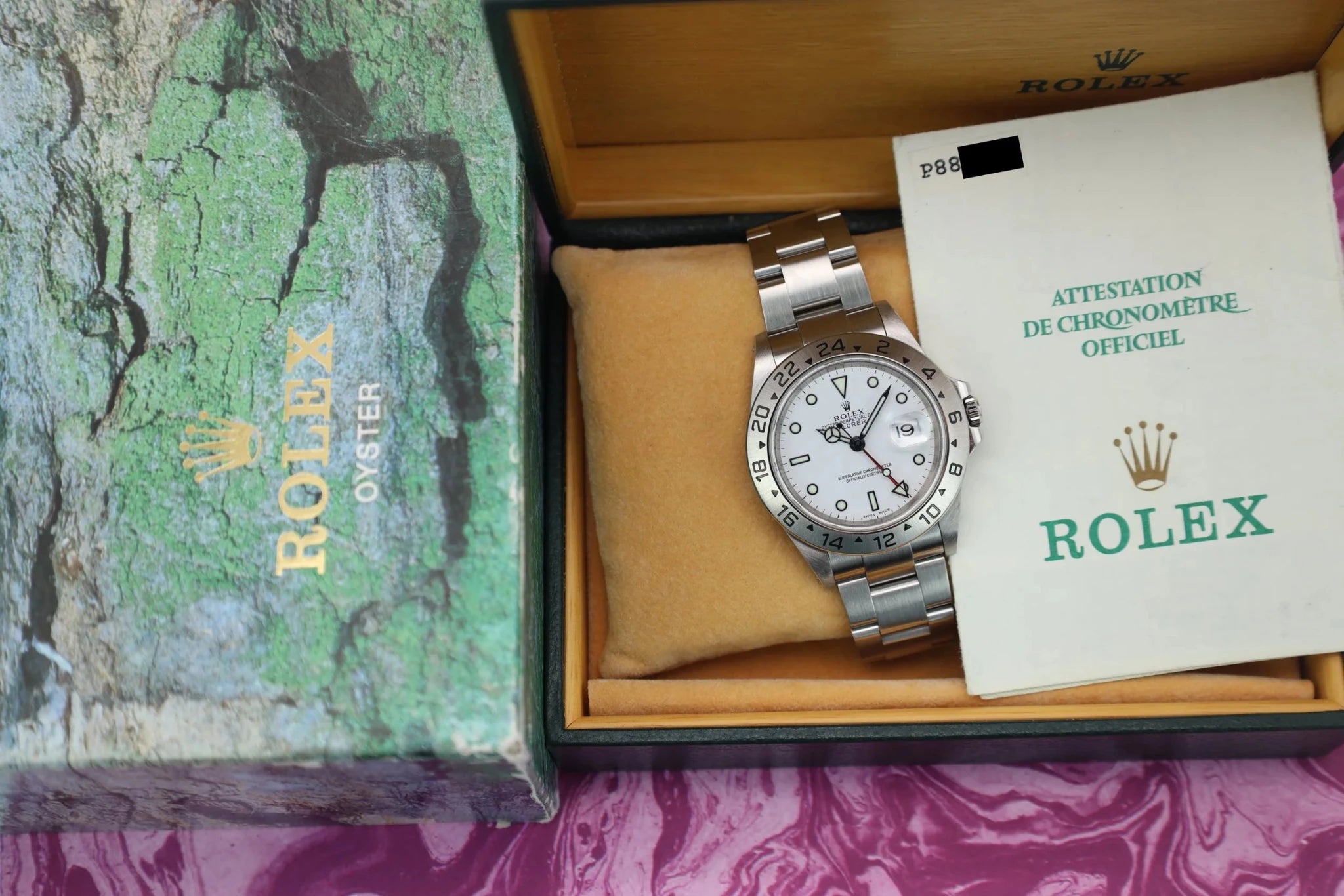 2000 Rolex Explorer II Ref. 16570 Polar | Box and Papers - Sierra Time Co