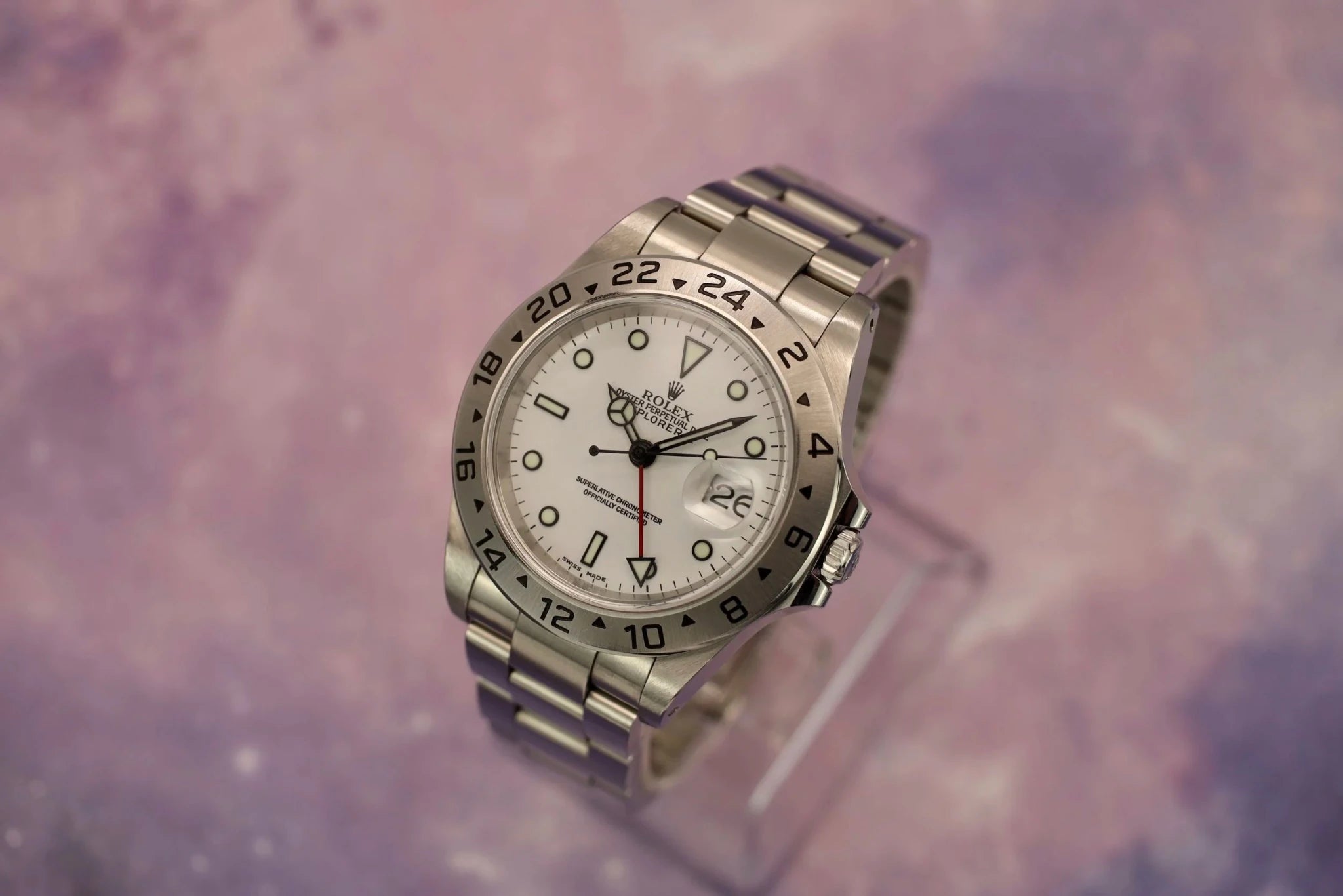 2000 Rolex Explorer II Ref. 16570 Polar | Papers - Sierra Time Co