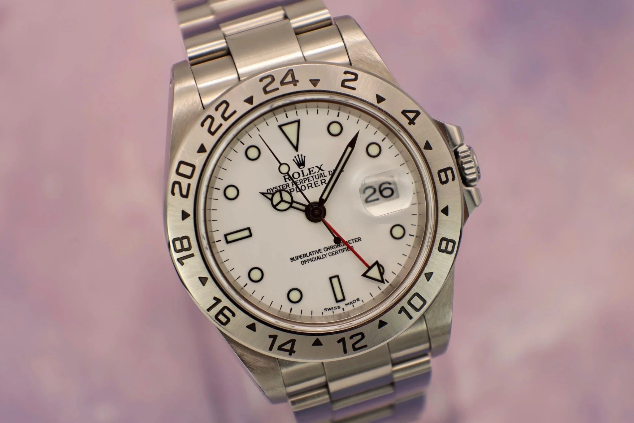 2000 Rolex Explorer II Ref. 16570 Polar | Papers - Sierra Time Co