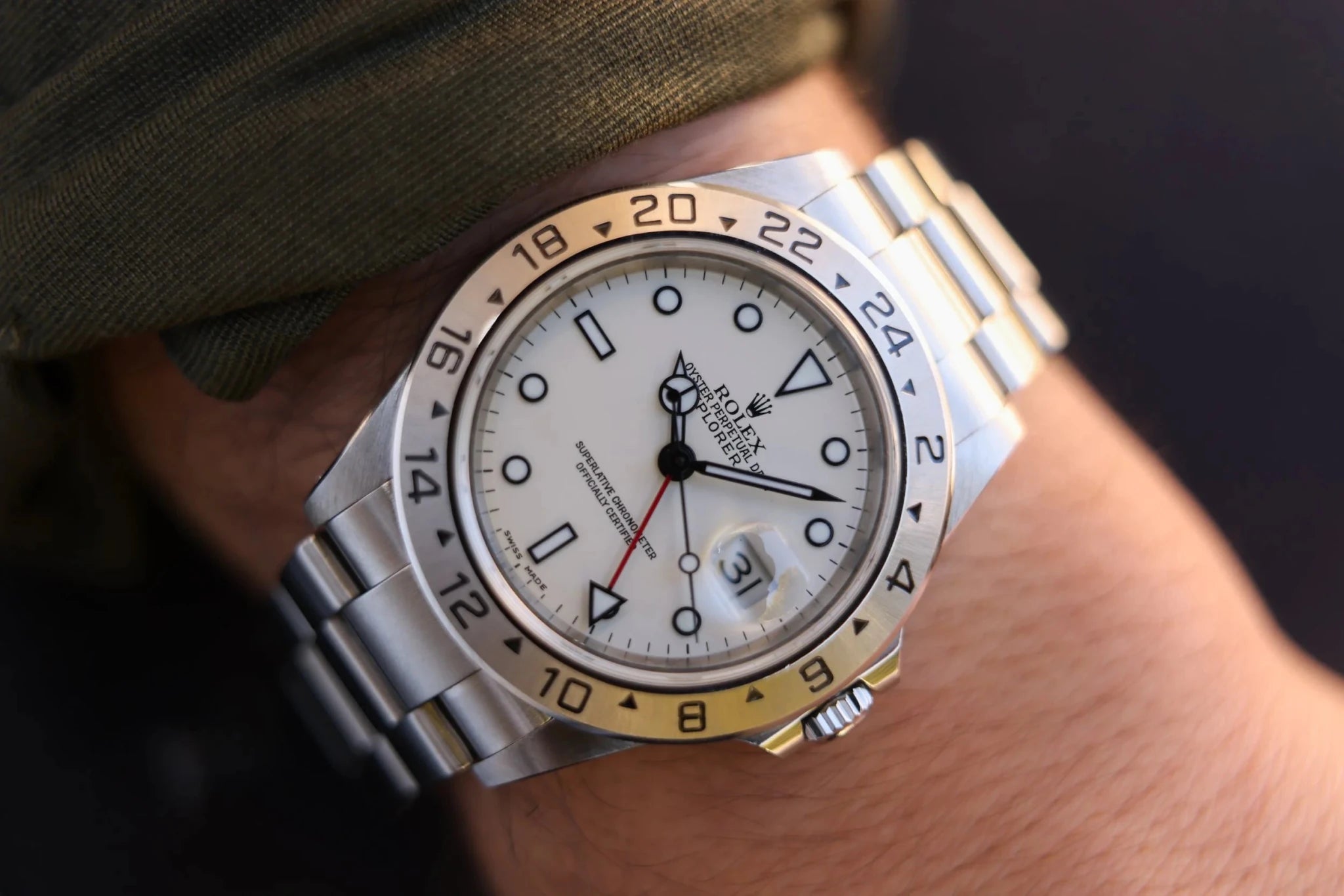 2000 Rolex Explorer II Ref. 16570 Polar | RSC Card - Sierra Time Co