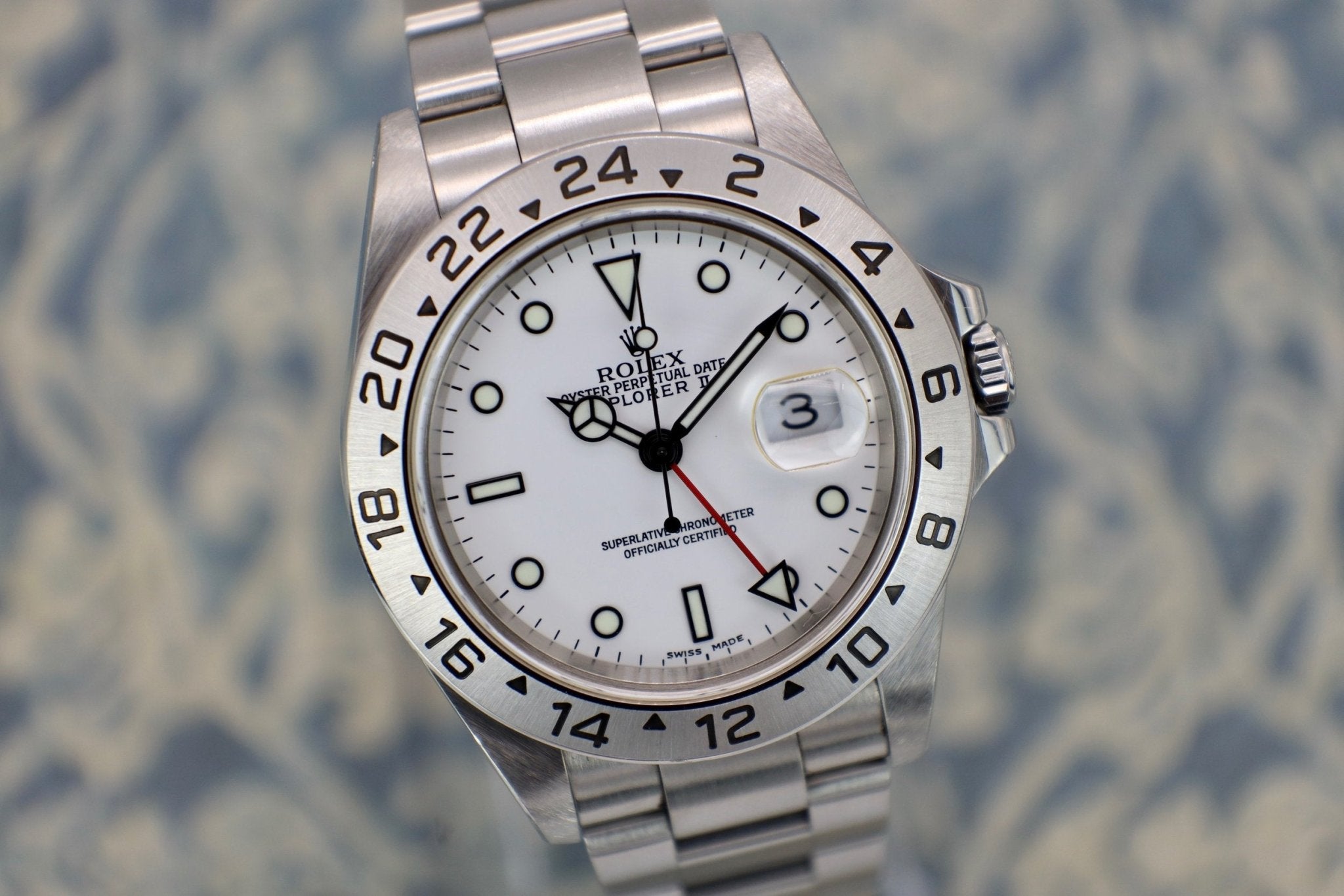 2000 Rolex Explorer II Ref. 16570 Polar | Unpolished - Sierra Time Co