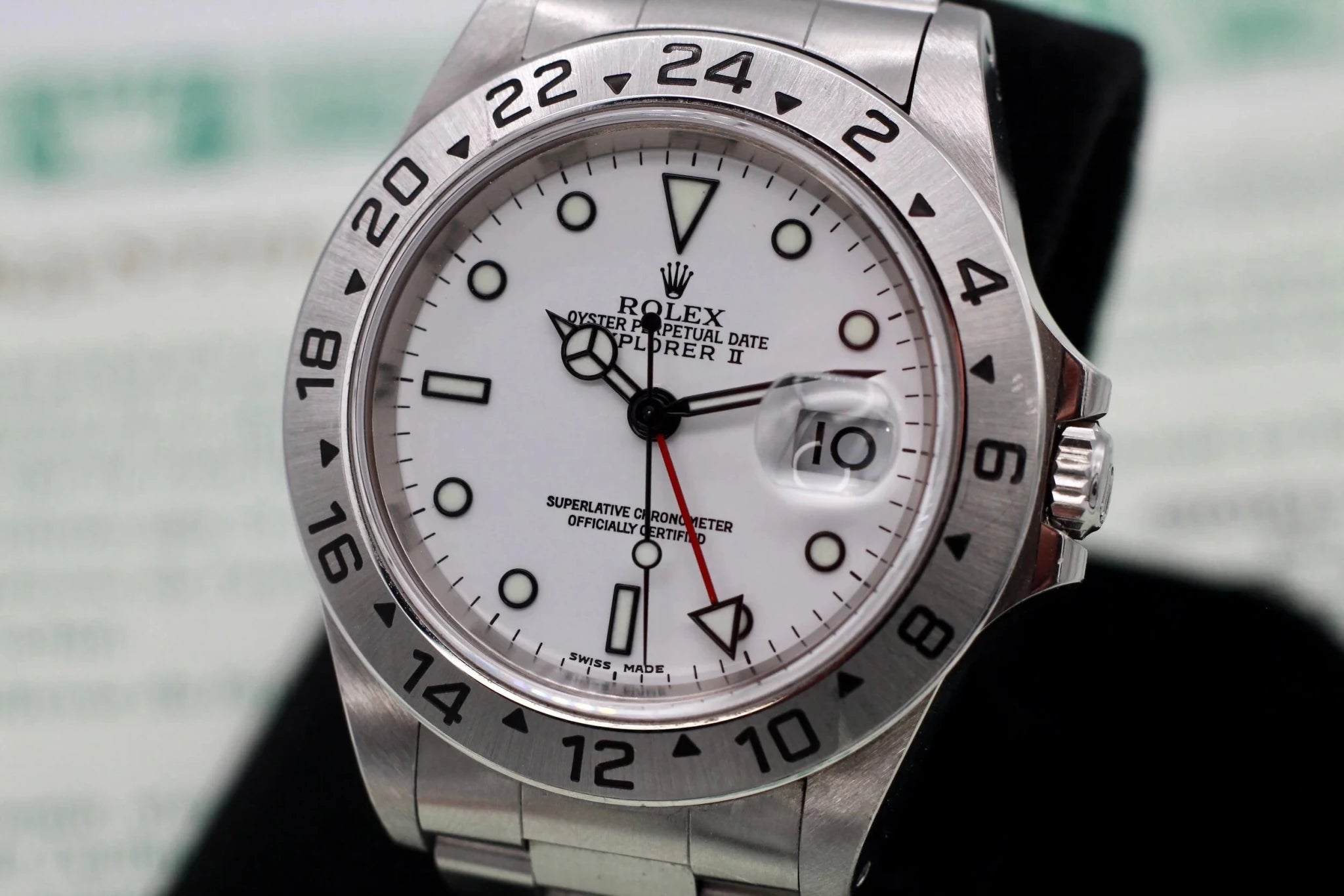 2000 Rolex Explorer ll Ref. 16570 | Papers - Sierra Time Co