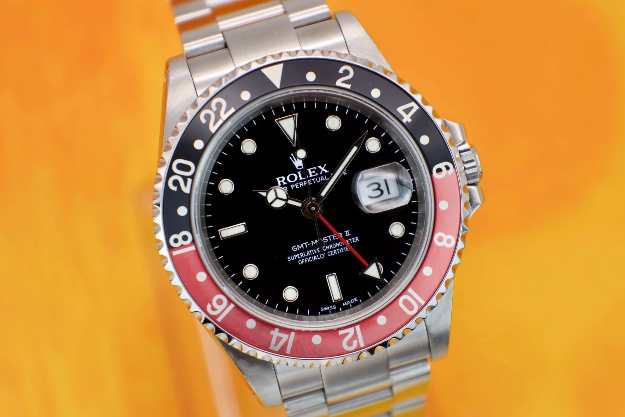 2000 Rolex GMT Master II Ref. 16710 Coke | Full Set - Sierra Time Co