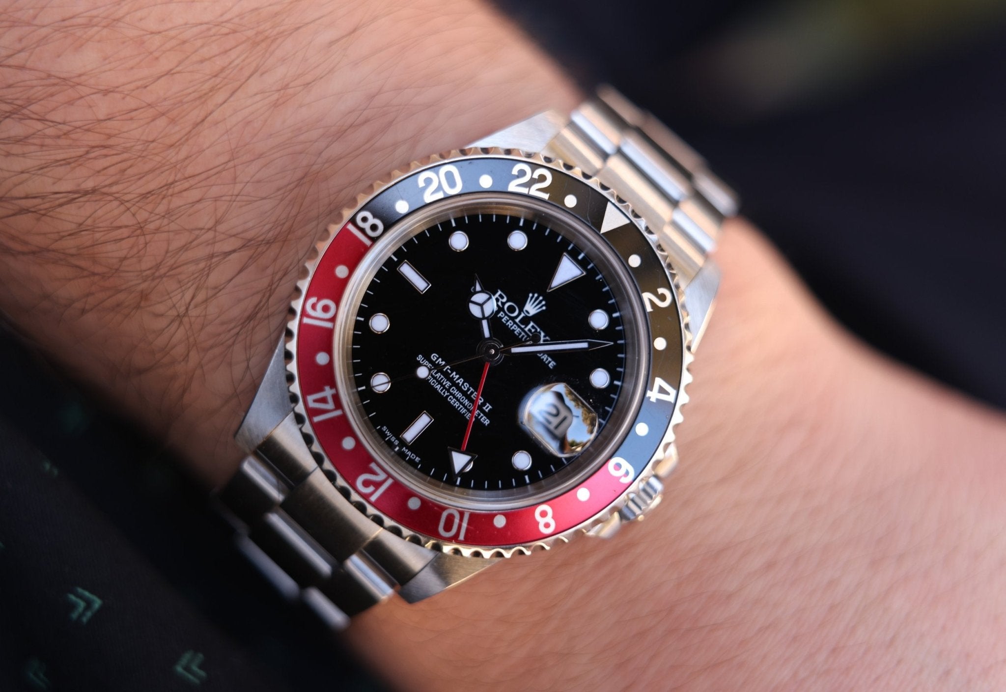 2000 Rolex GMT Master II Ref. 16710 | Coke | Papers | Serviced - Sierra Time Co