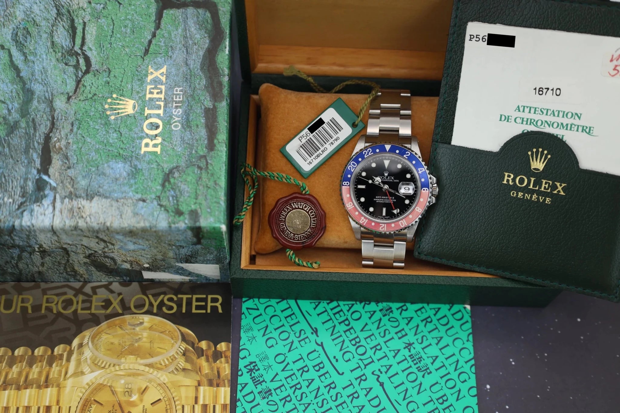 2000 Rolex GMT Master II Ref. 16710 | Faded Pepsi | Full Set - Sierra Time Co