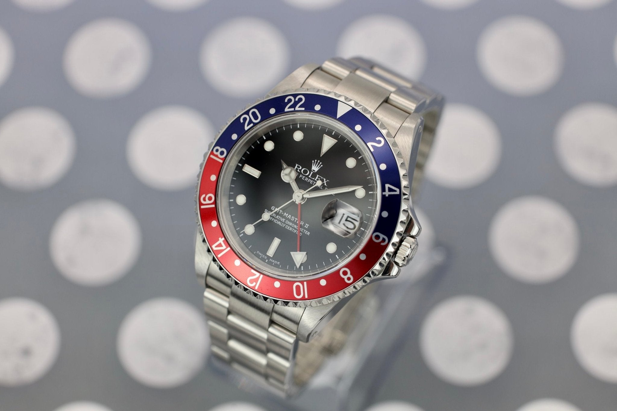 2000 Rolex GMT Master II Ref. 16710 Pepsi | 2018 Rolex Service Card - Sierra Time Co