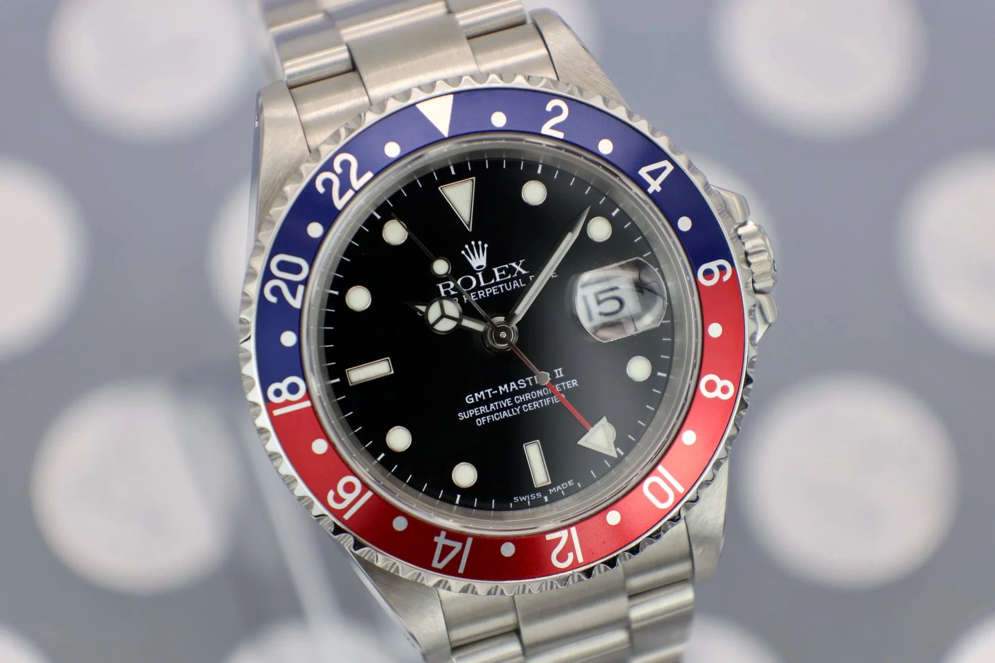 2000 Rolex GMT Master II Ref. 16710 Pepsi | 2018 Rolex Service Card - Sierra Time Co