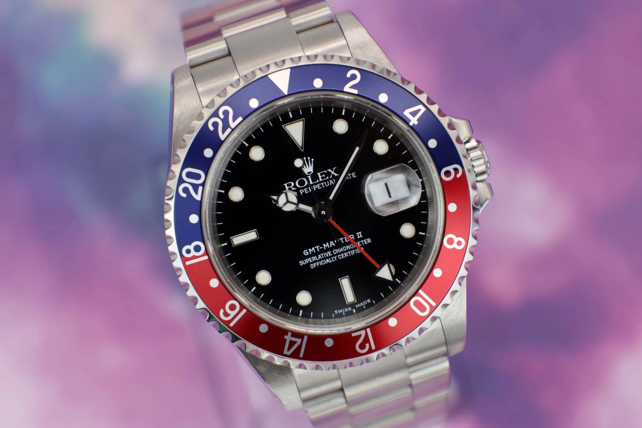 2000 Rolex GMT Master II Ref. 16710 Pepsi - Sierra Time Co