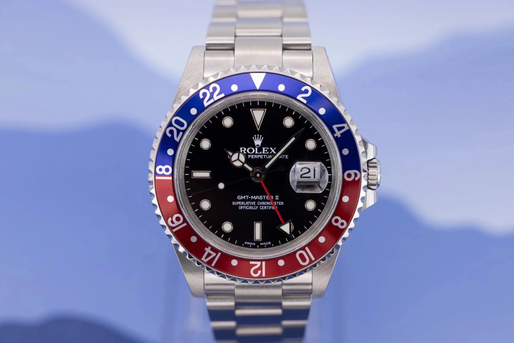 2000 Rolex GMT Master II Ref. 16710 Pepsi | Box and Papers - Sierra Time Co