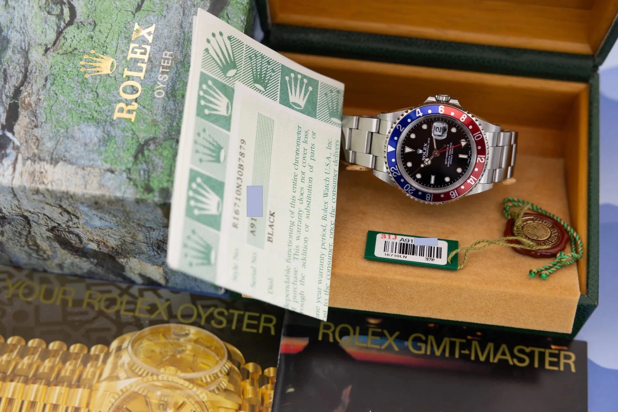 2000 Rolex GMT Master II Ref. 16710 Pepsi | Box and Papers - Sierra Time Co