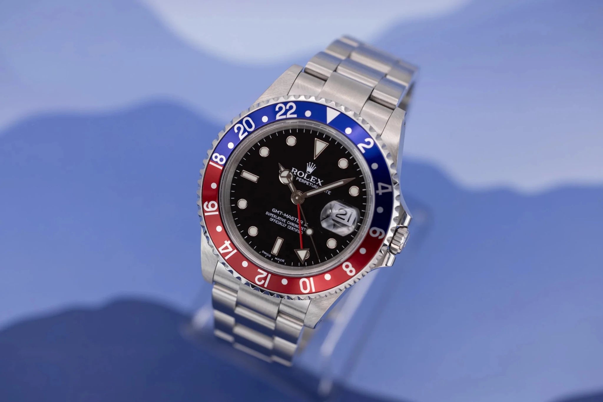 2000 Rolex GMT Master II Ref. 16710 Pepsi | Box and Papers - Sierra Time Co