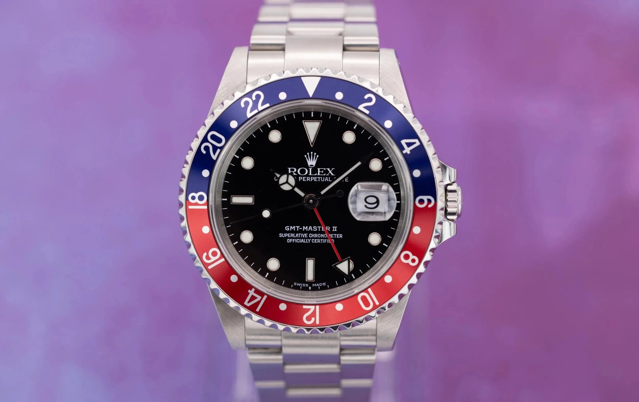 2000 Rolex GMT Master II Ref. 16710 Pepsi | Excellent Condition - Sierra Time Co