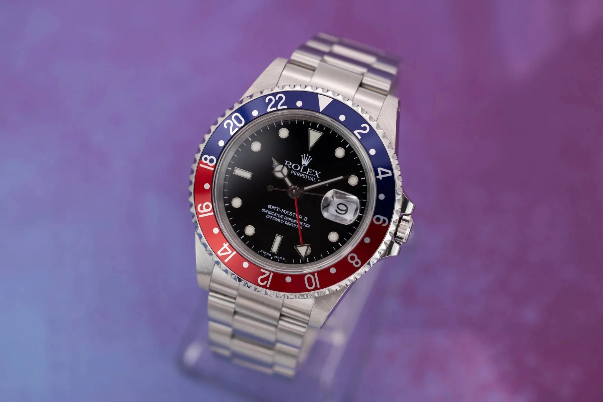 2000 Rolex GMT Master II Ref. 16710 Pepsi | Excellent Condition - Sierra Time Co