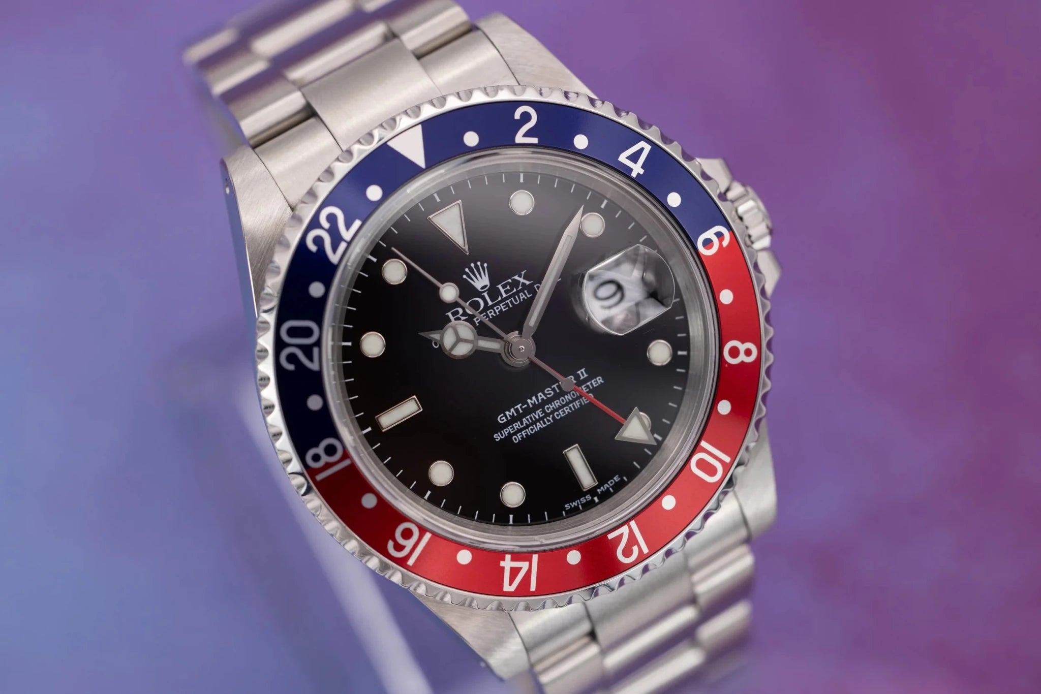 2000 Rolex GMT Master II Ref. 16710 Pepsi | Excellent Condition - Sierra Time Co