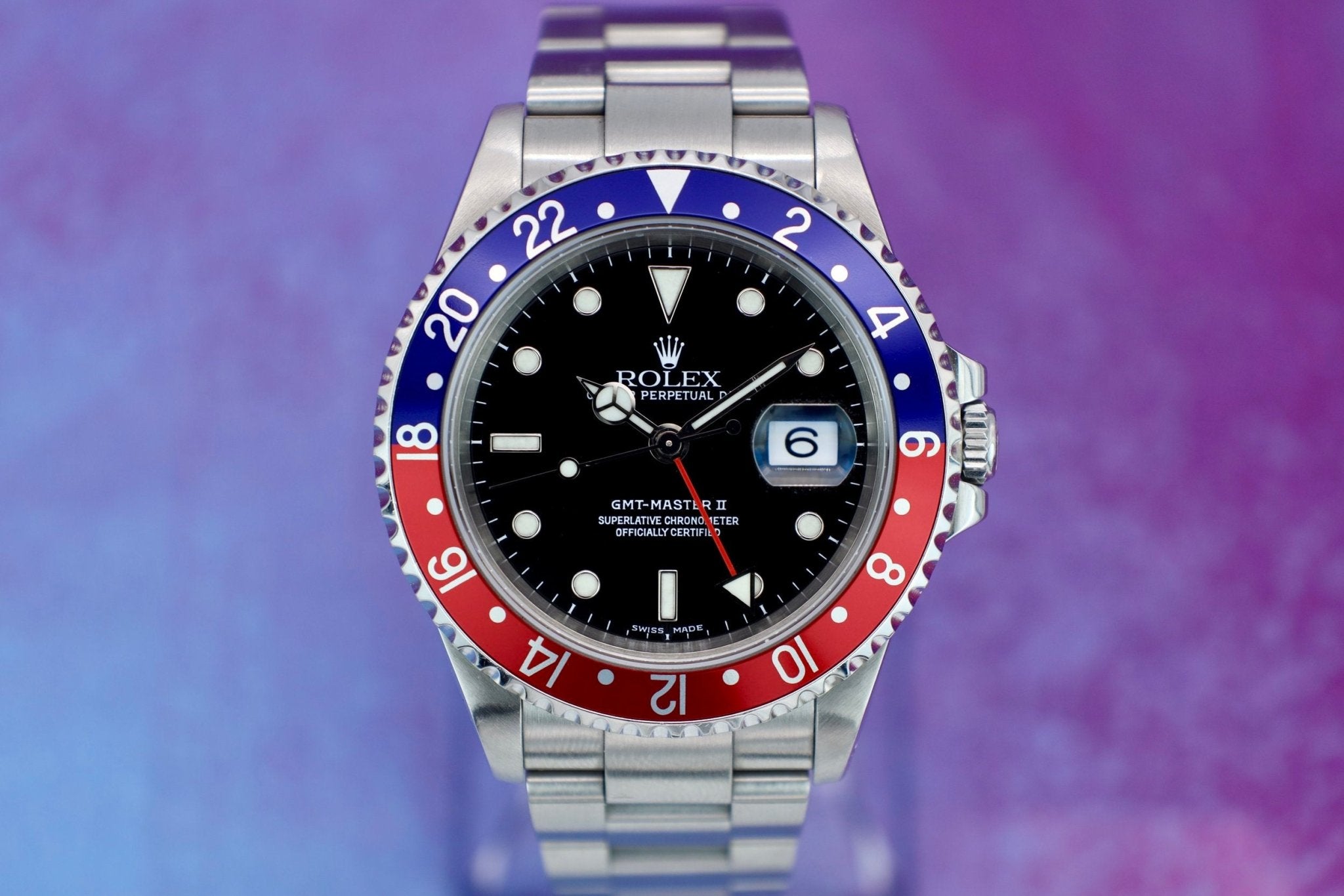 2000 Rolex GMT Master II Ref. 16710 Pepsi | Full Set - Sierra Time Co