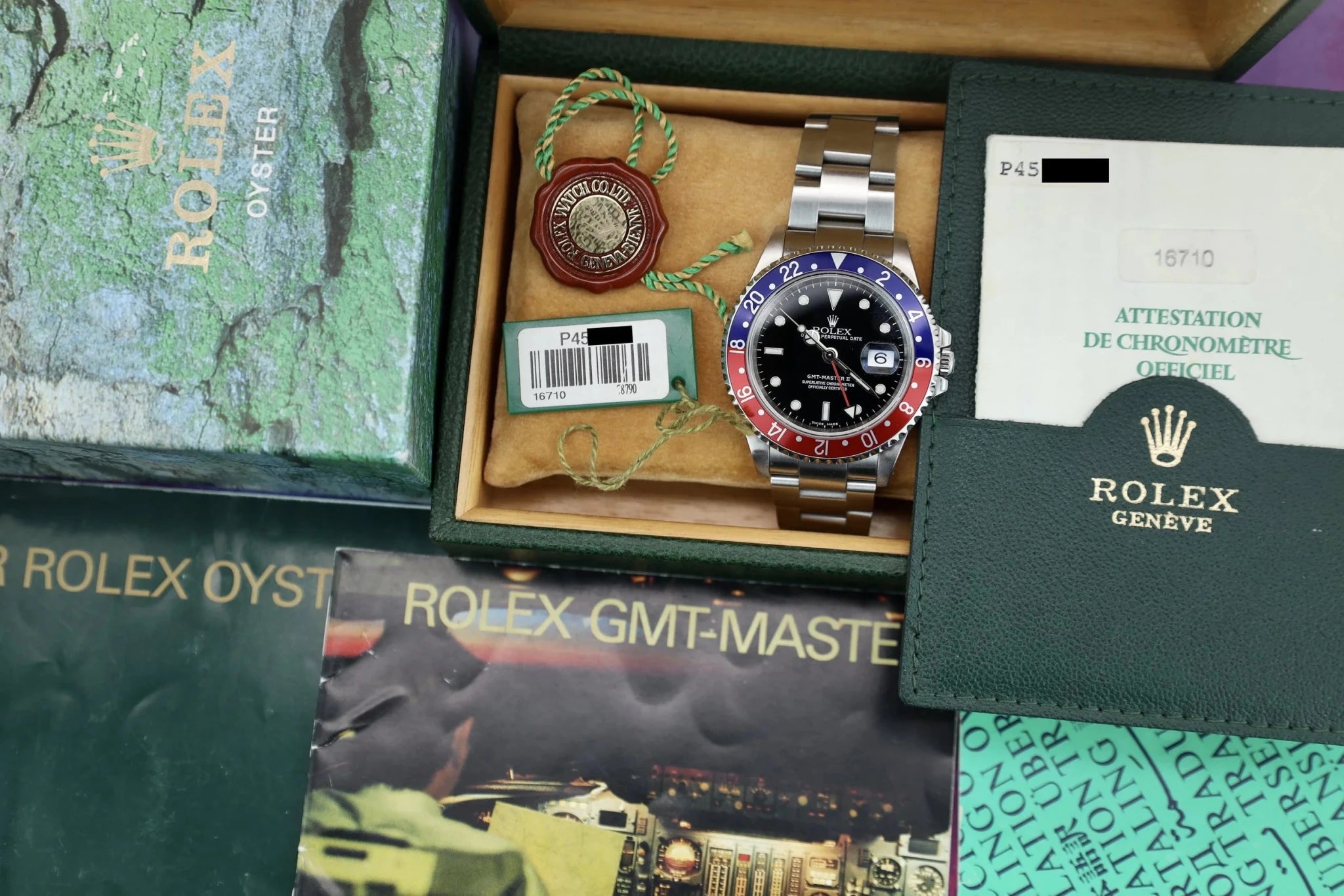 2000 Rolex GMT Master II Ref. 16710 Pepsi | Full Set - Sierra Time Co