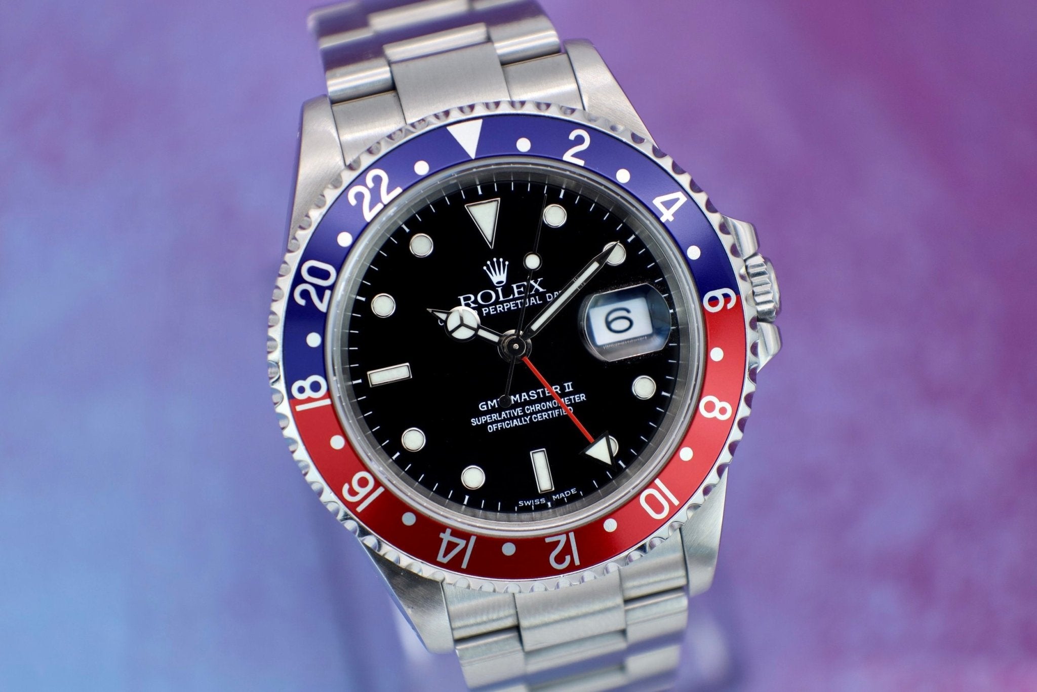 2000 Rolex GMT Master II Ref. 16710 Pepsi | Full Set - Sierra Time Co
