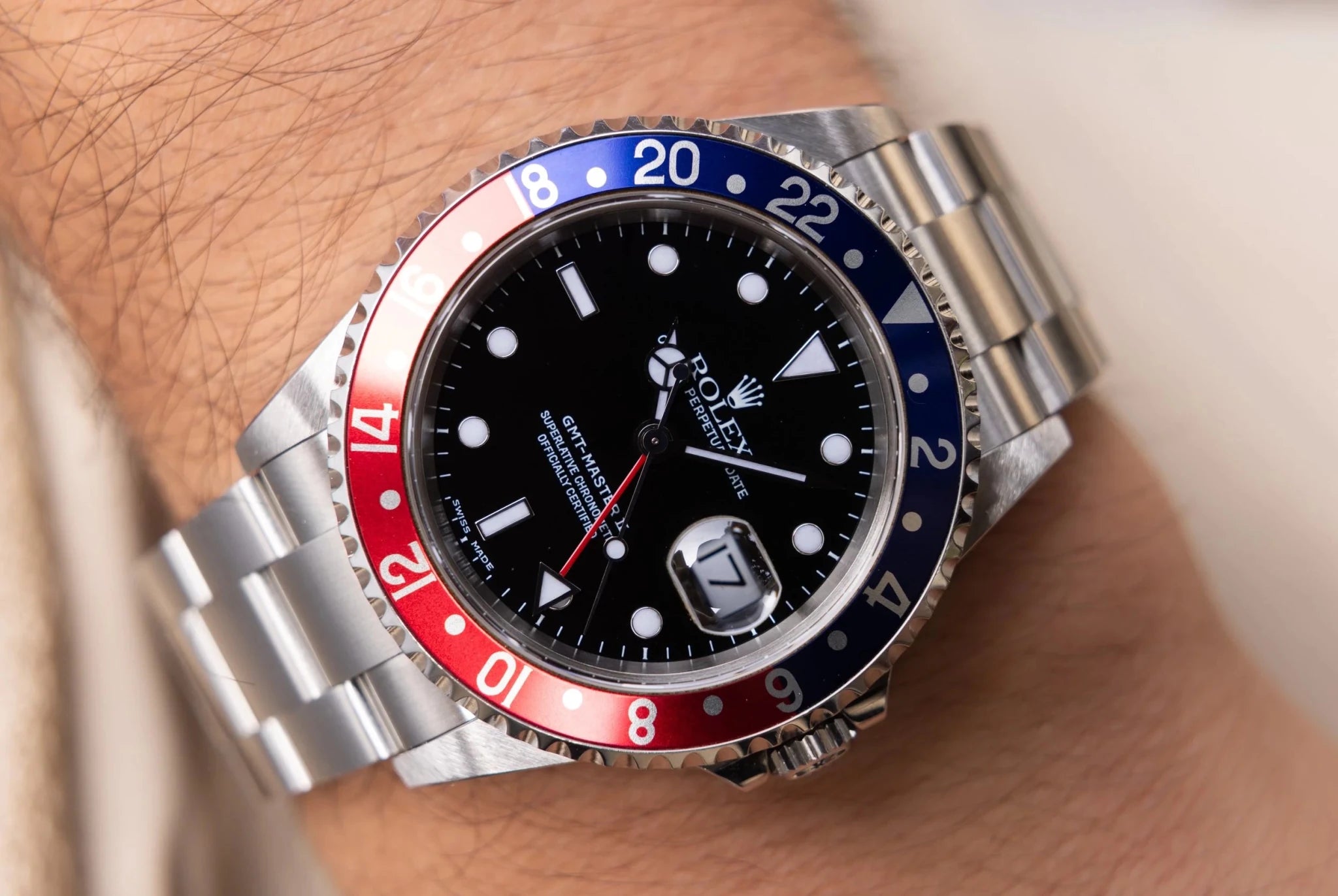 2000 Rolex GMT Master II Ref. 16710 Pepsi | Mint Condition - Sierra Time Co