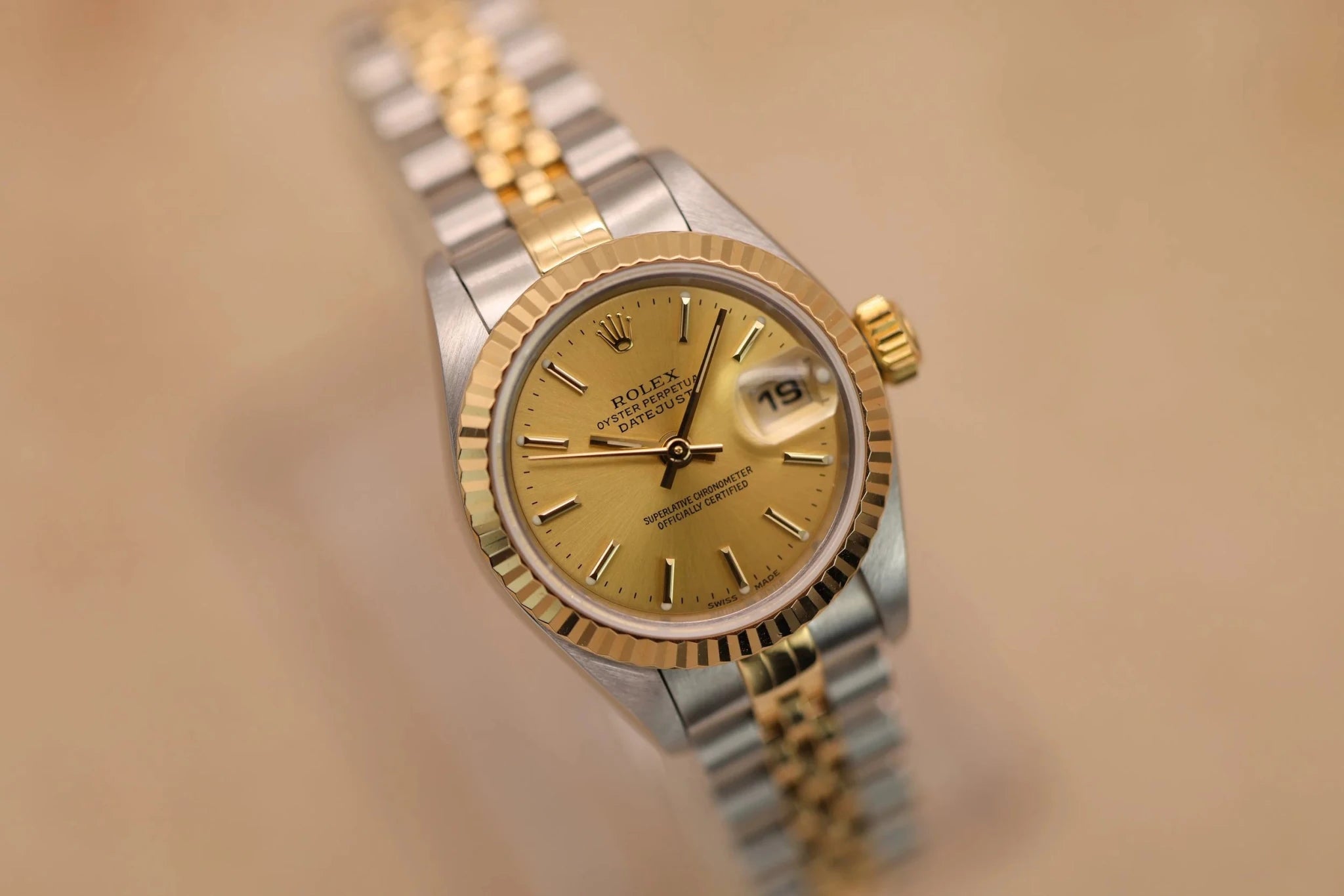 2000 Rolex Ladies Datejust Ref. 69173 | Champagne Dial | Box and Papers - Sierra Time Co