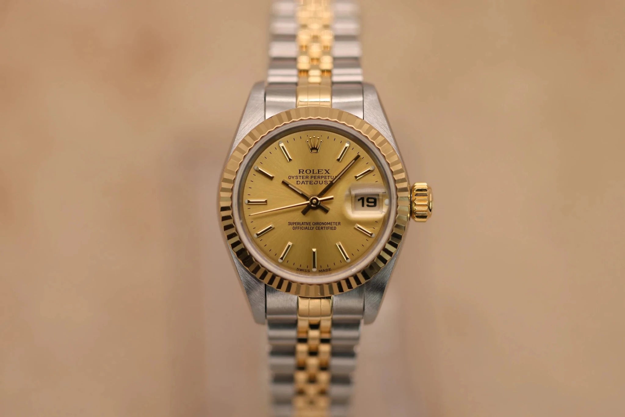 2000 Rolex Ladies Datejust Ref. 69173 | Champagne Dial | Box and Papers - Sierra Time Co