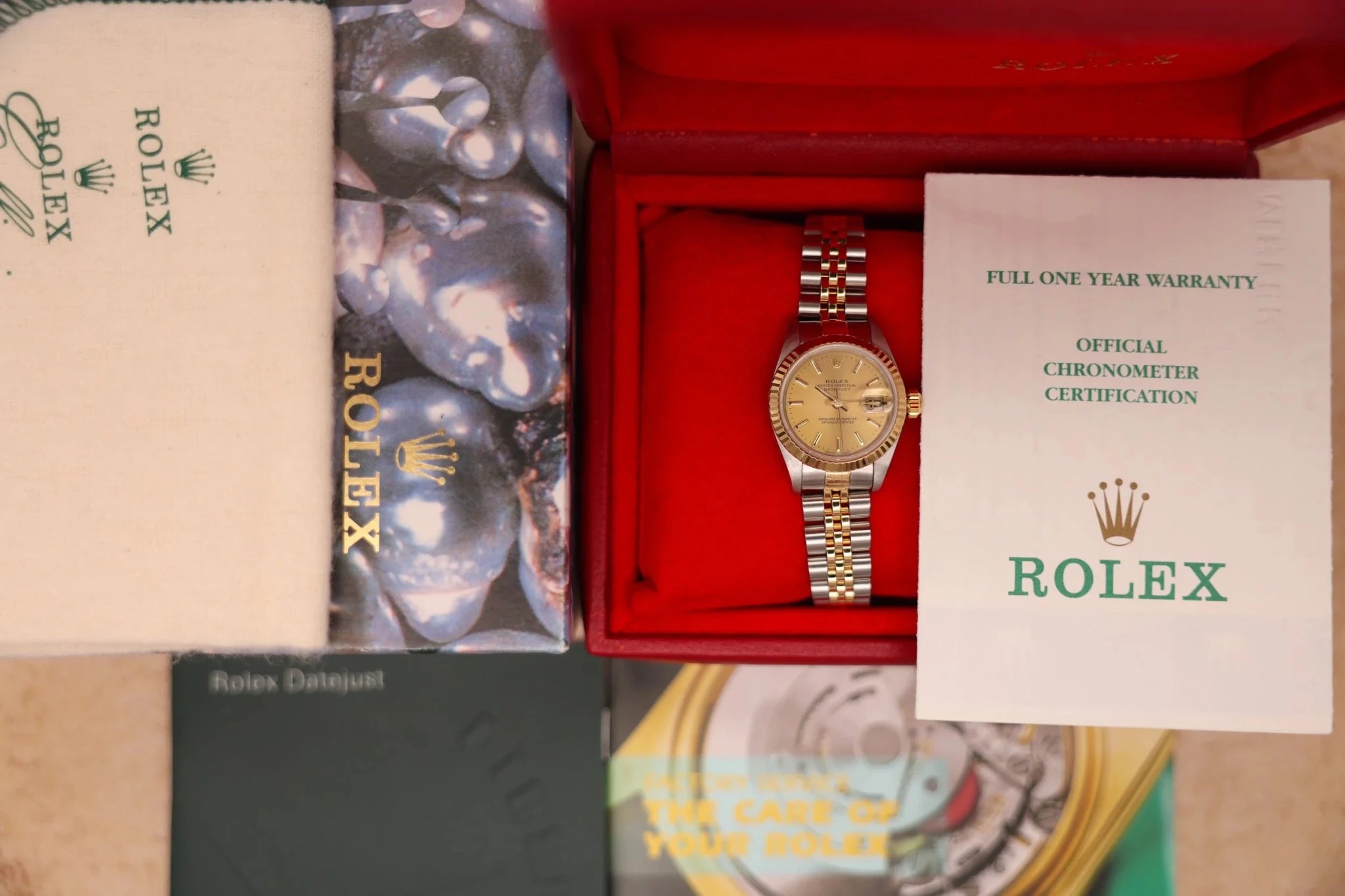 2000 Rolex Ladies Datejust Ref. 69173 | Champagne Dial | Box and Papers - Sierra Time Co