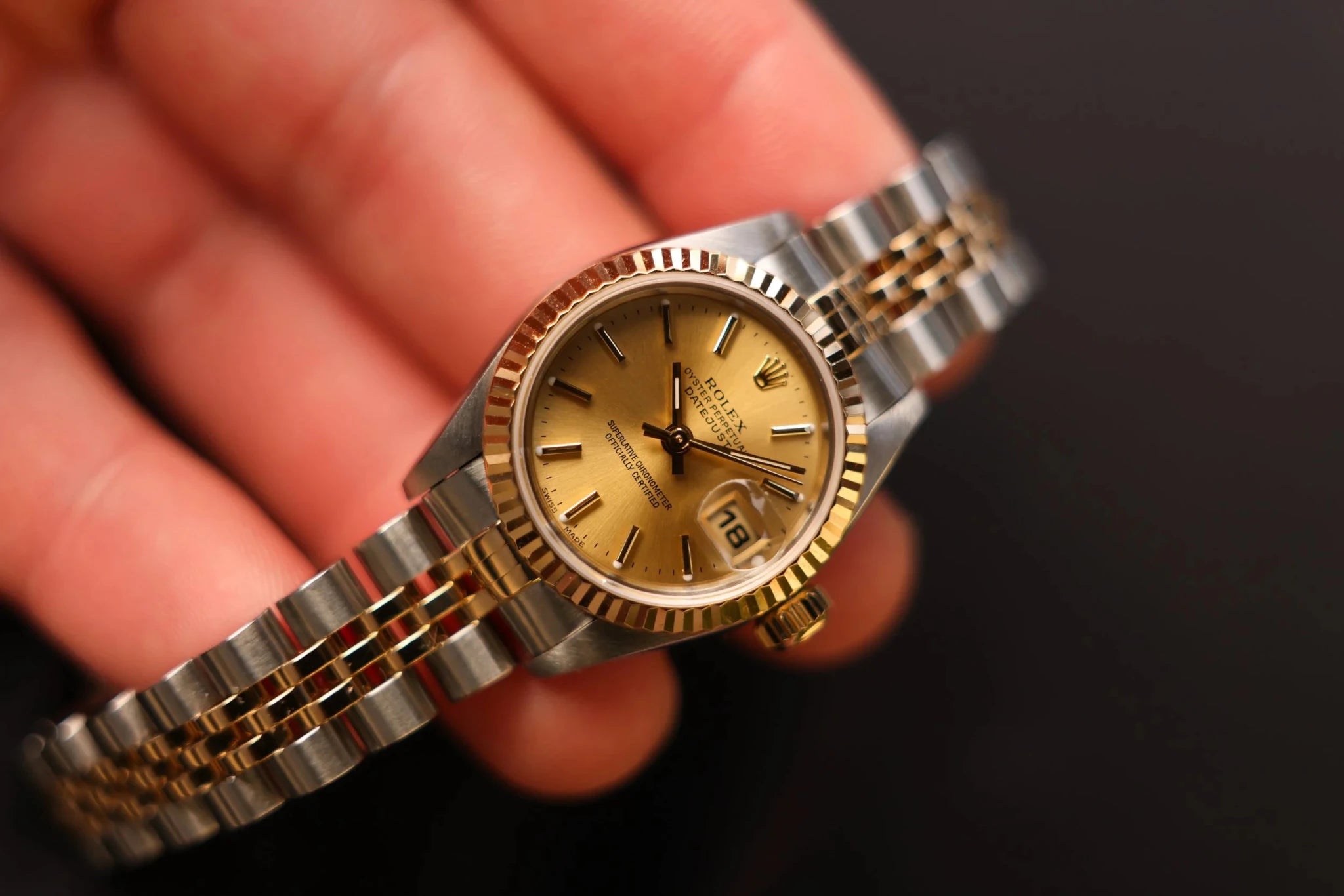 2000 Rolex Ladies Datejust Ref. 69173 | Champagne Dial | Box and Papers - Sierra Time Co