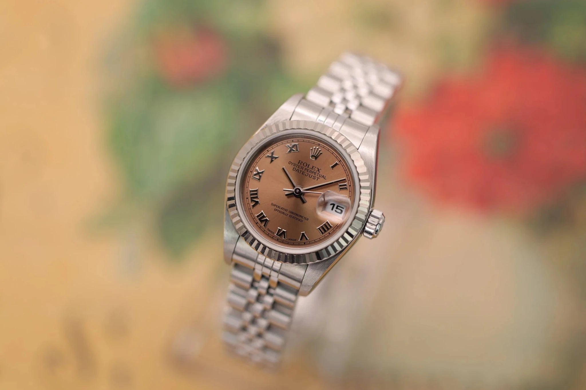 2000 Rolex Ladies Datejust Ref. 79174 | Salmon Dial | Box and Papers - Sierra Time Co