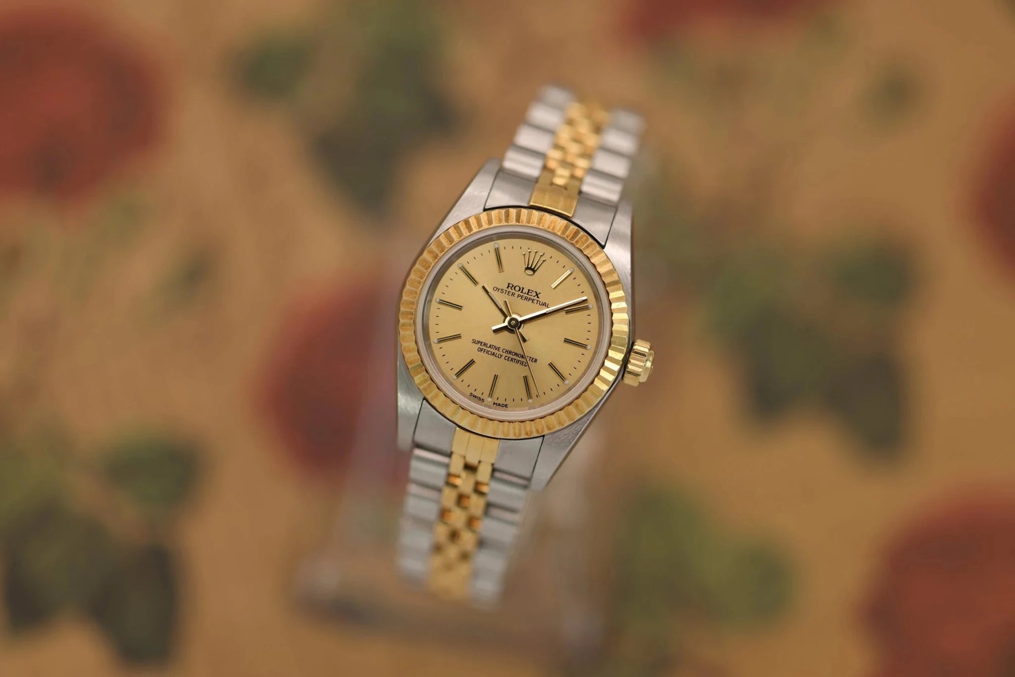 2000 Rolex Ladies Oyster-Perpetual Ref. 76193 | Champagne Dial - Sierra Time Co