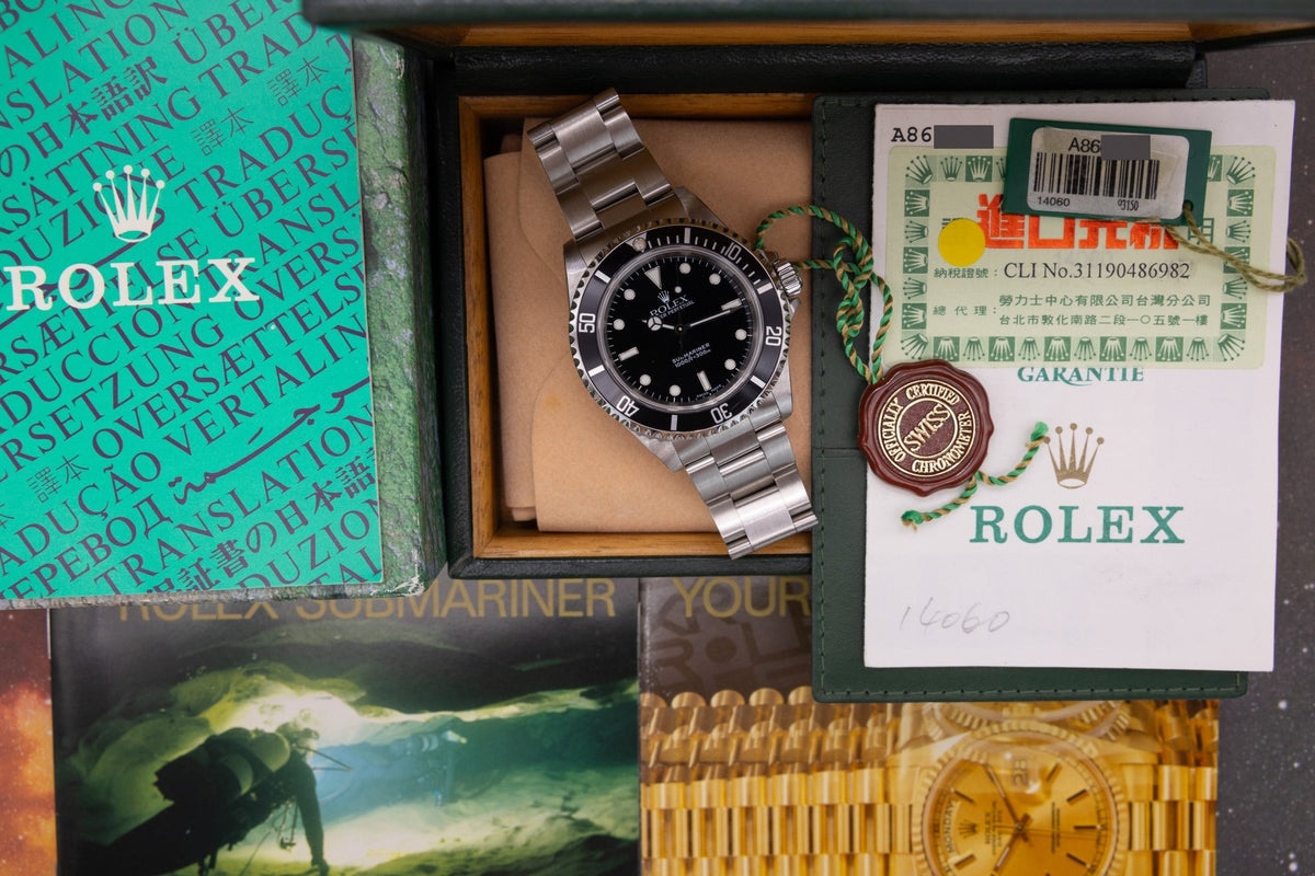 2000 Rolex Submariner Ref. 14060 | Box and Papers - Sierra Time Co