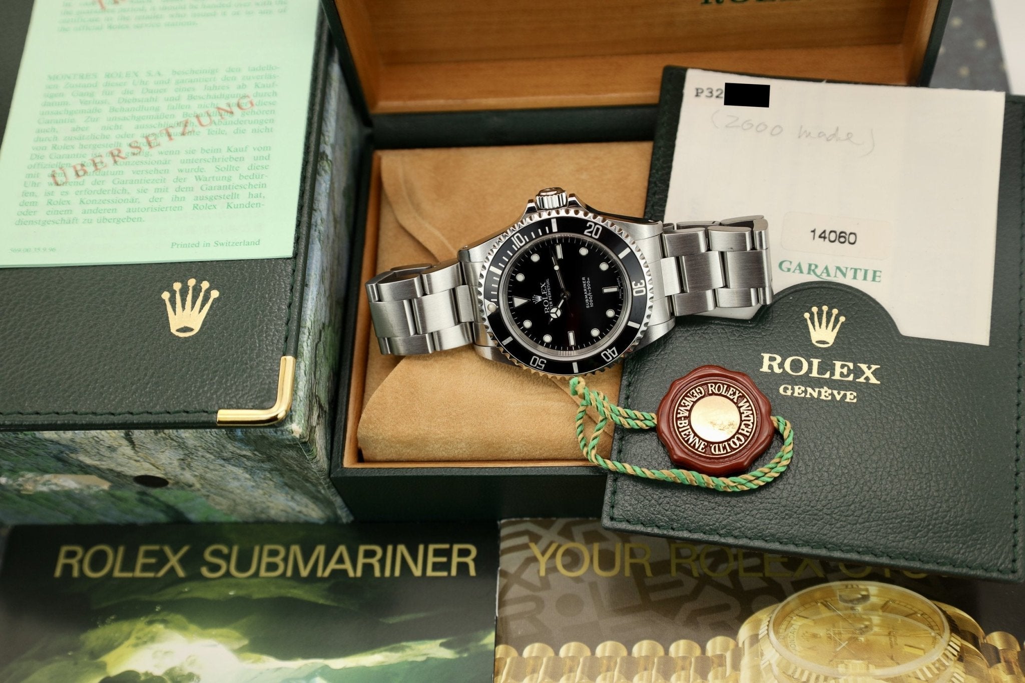 2000 Rolex Submariner Ref. 14060 | Box and Papers - Sierra Time Co
