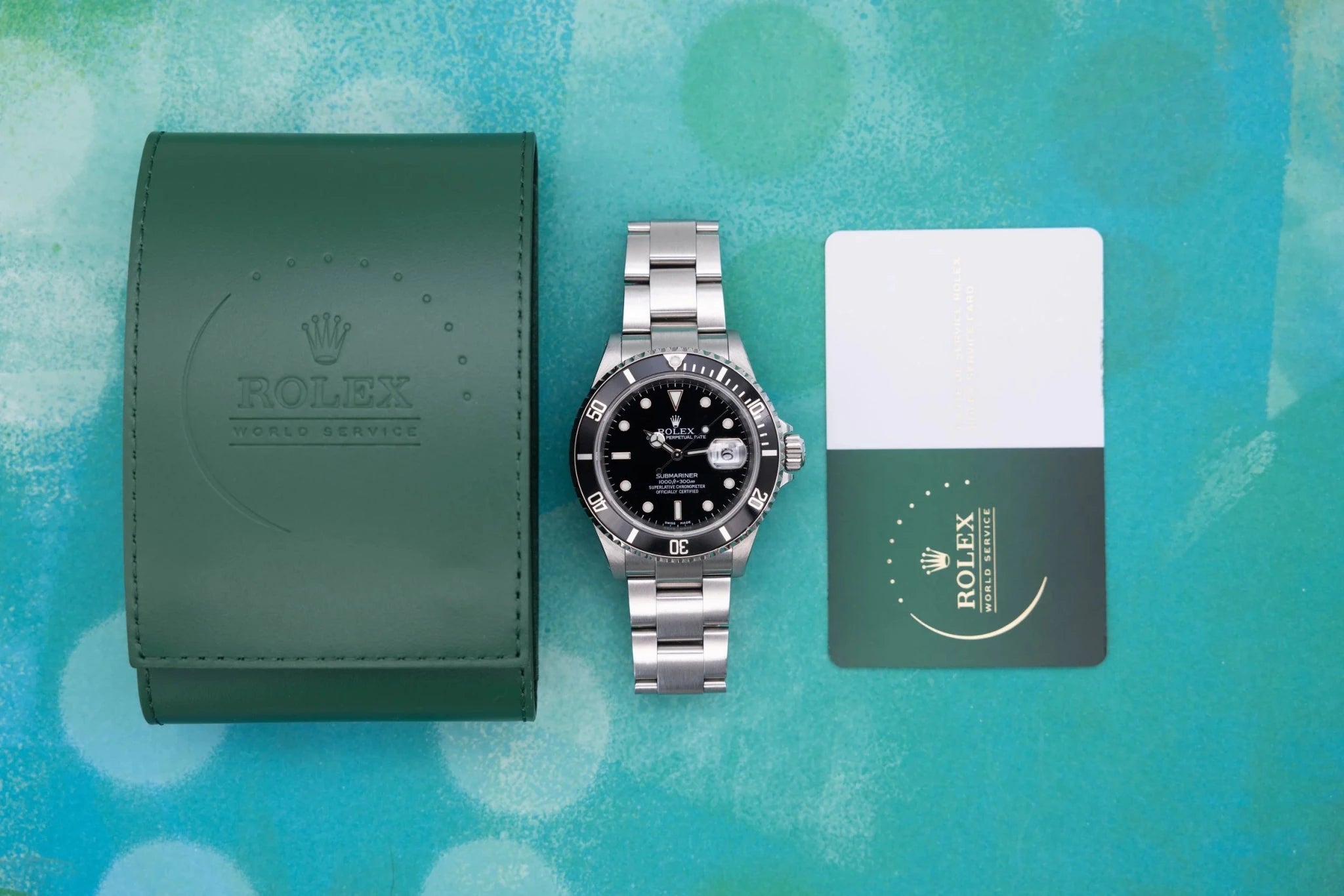 2000 Rolex Submariner Ref. 16610 | 2025 RSC Service Card - Sierra Time Co