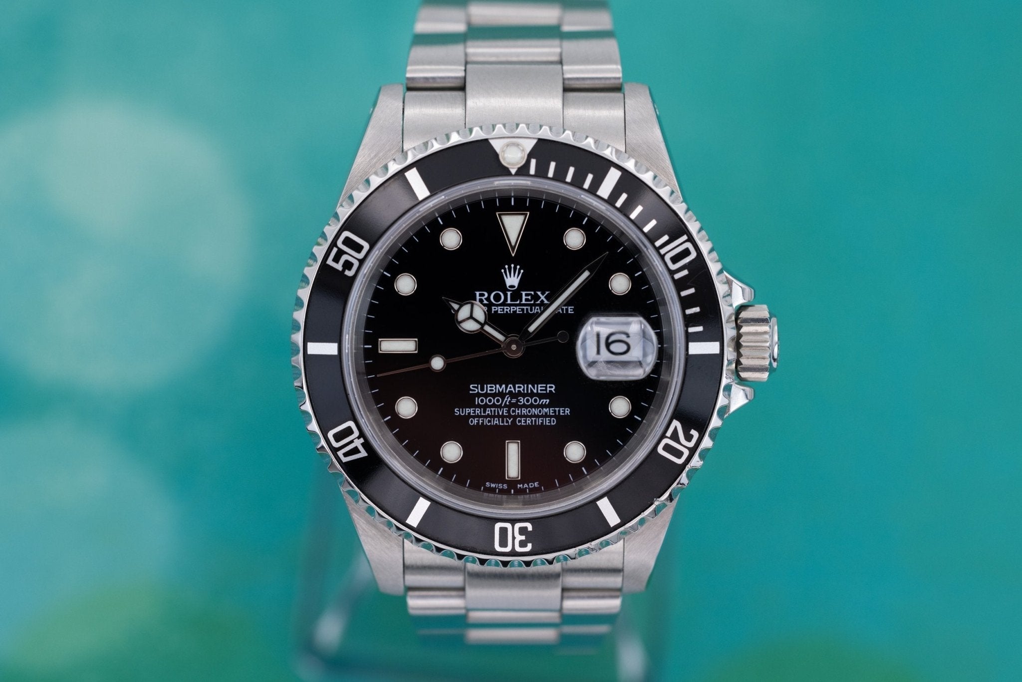 2000 Rolex Submariner Ref. 16610 | 2025 RSC Service Card - Sierra Time Co
