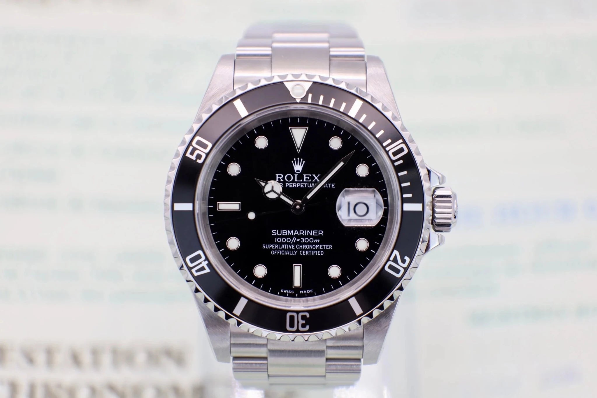 2000 Rolex Submariner Ref. 16610 | Box and Papers - Sierra Time Co