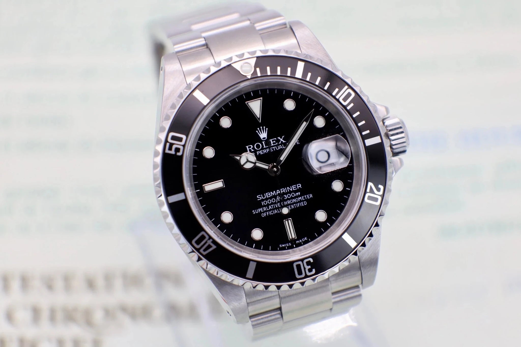 2000 Rolex Submariner Ref. 16610 | Box and Papers - Sierra Time Co