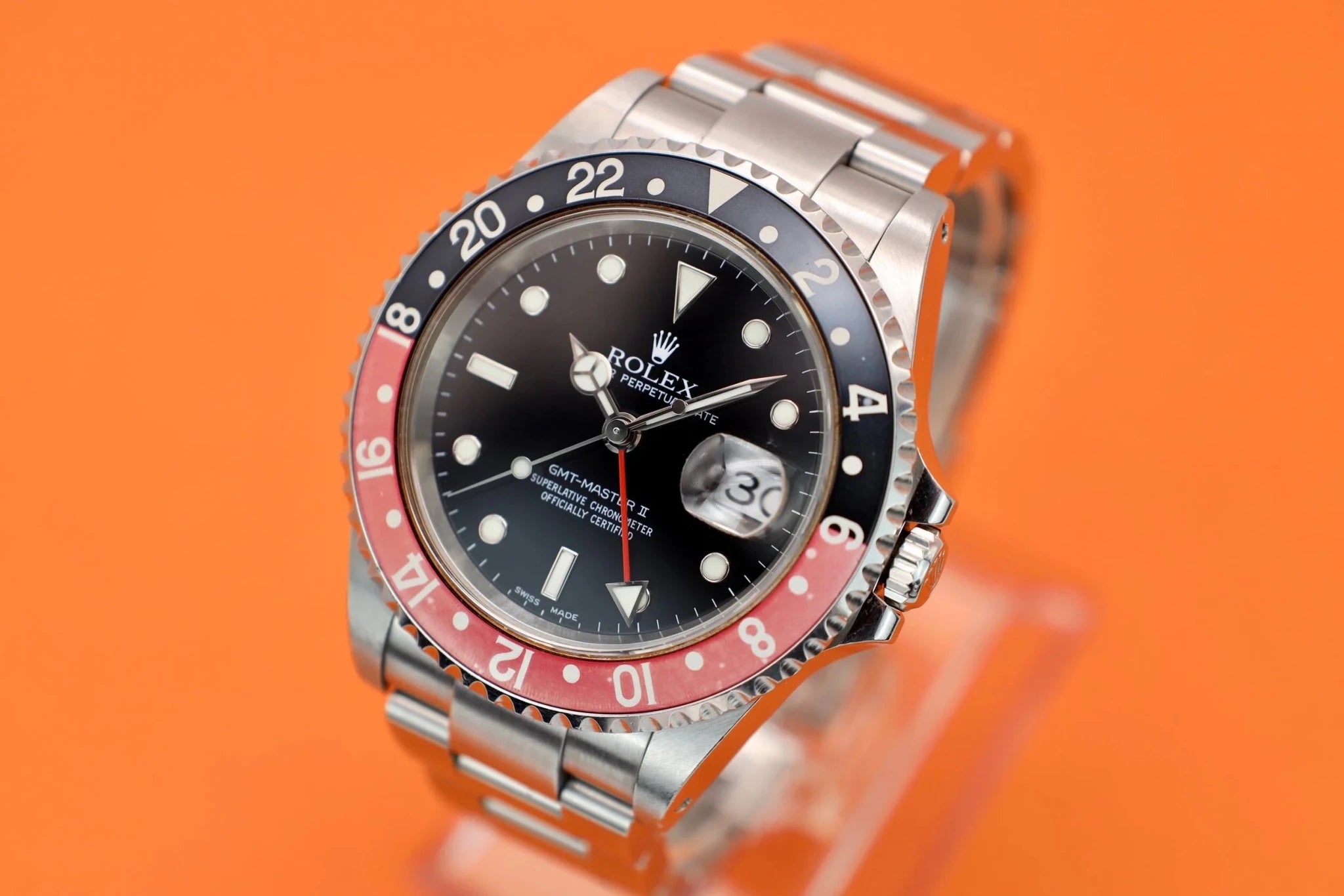 2001 Rolex Coke GMT Master II Ref. 16710 | Papers - Sierra Time Co