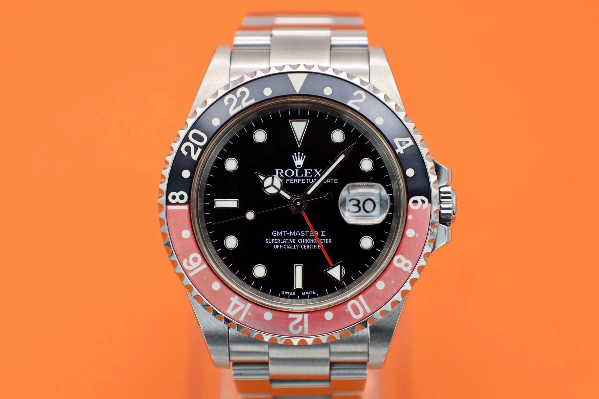 2001 Rolex Coke GMT Master II Ref. 16710 | Papers - Sierra Time Co