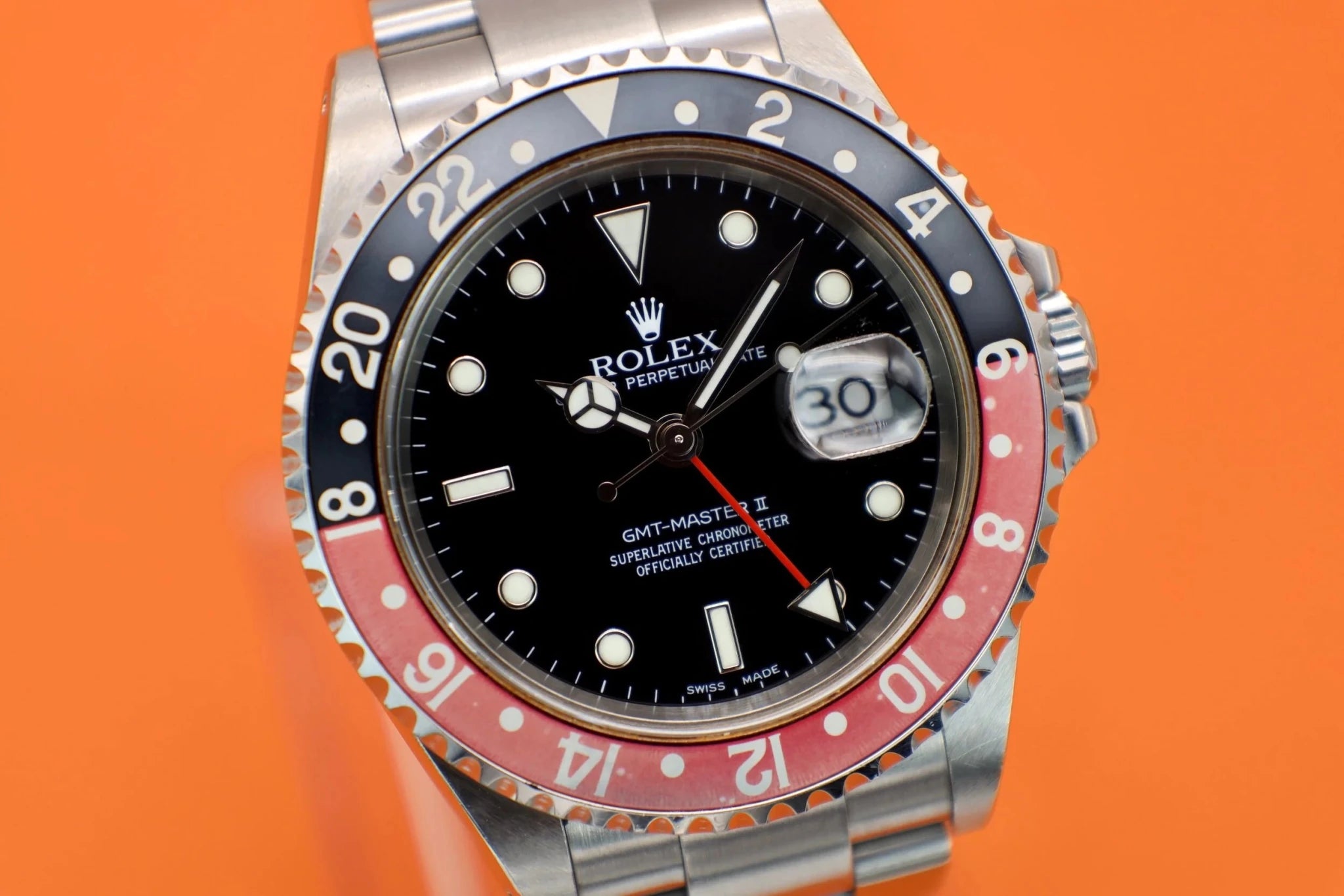 2001 Rolex Coke GMT Master II Ref. 16710 | Papers - Sierra Time Co