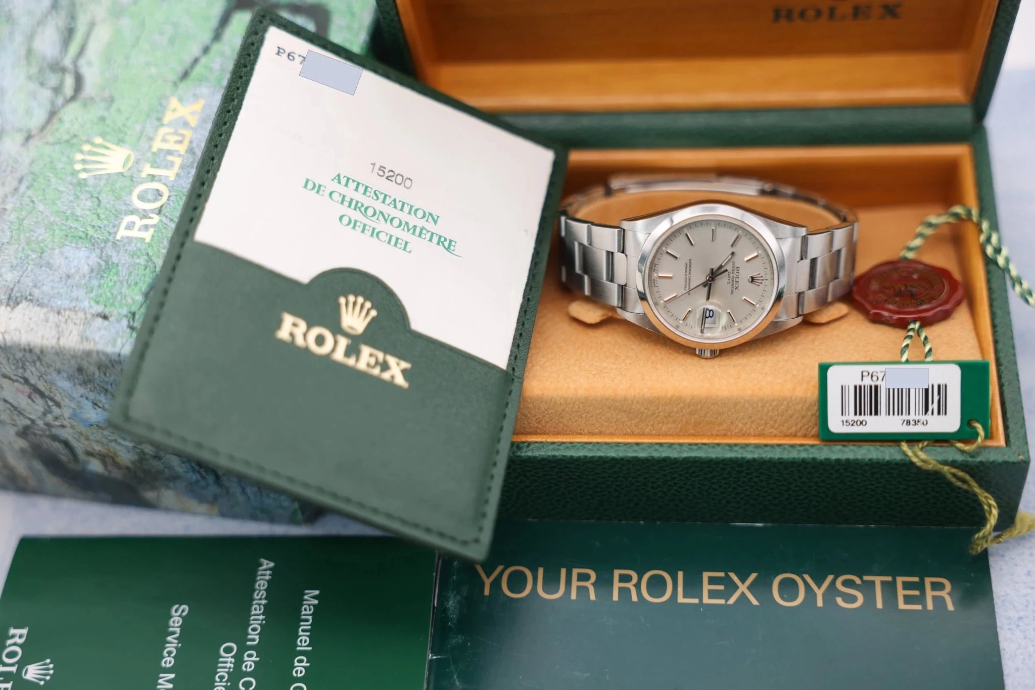 2001 Rolex Date Ref. 15200 | Silver Dial | Box and Papers - Sierra Time Co