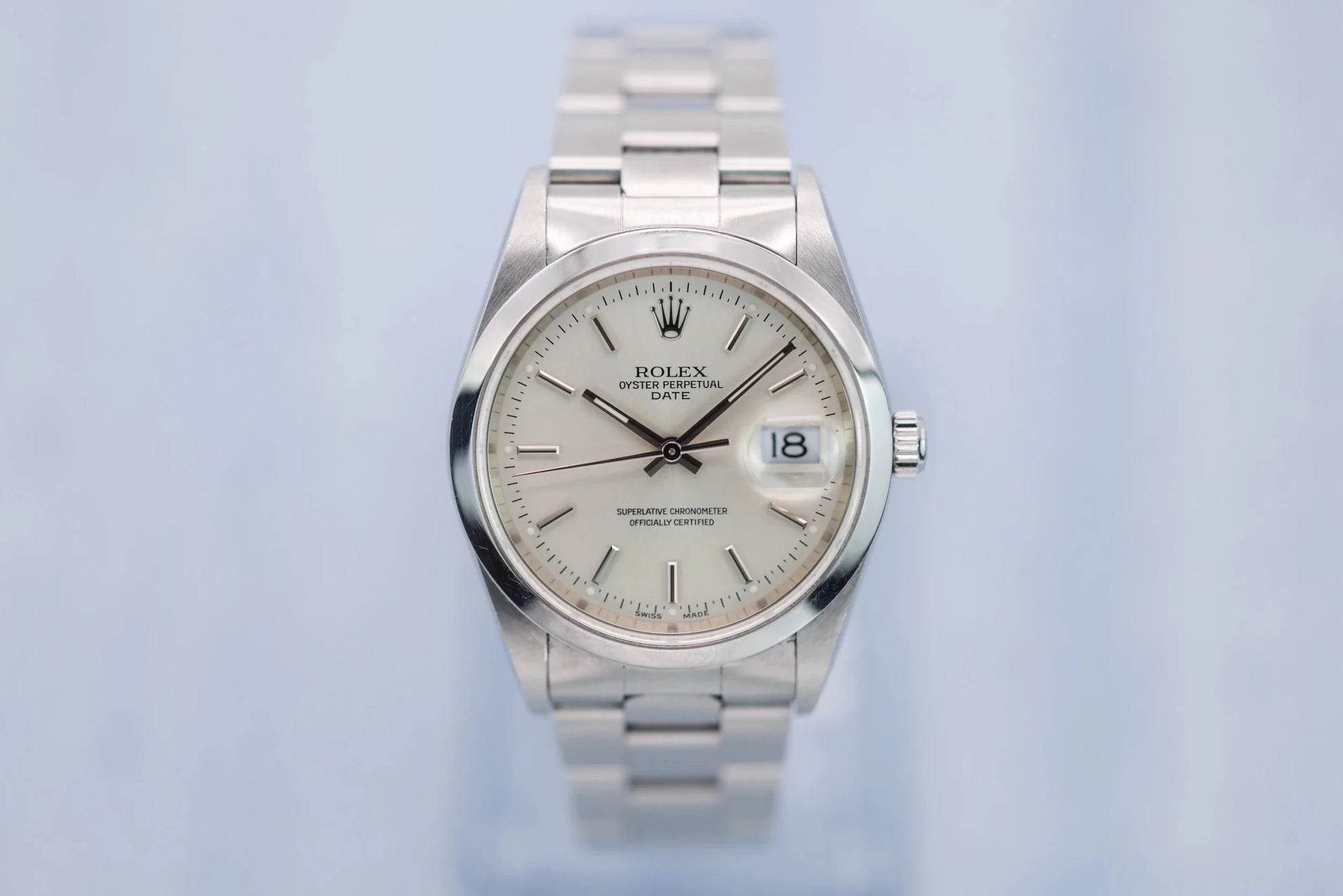 2001 Rolex Date Ref. 15200 | Silver Dial | Box and Papers - Sierra Time Co