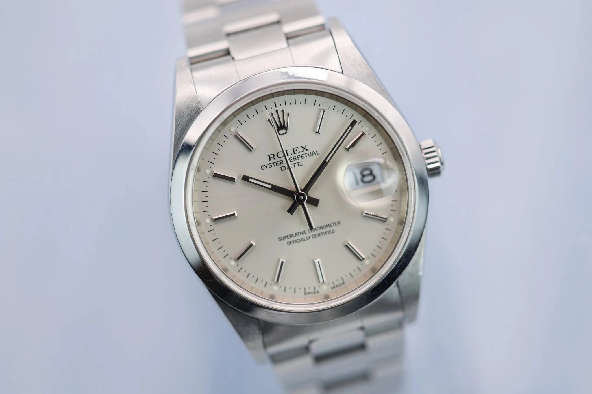 2001 Rolex Date Ref. 15200 | Silver Dial | Box and Papers - Sierra Time Co